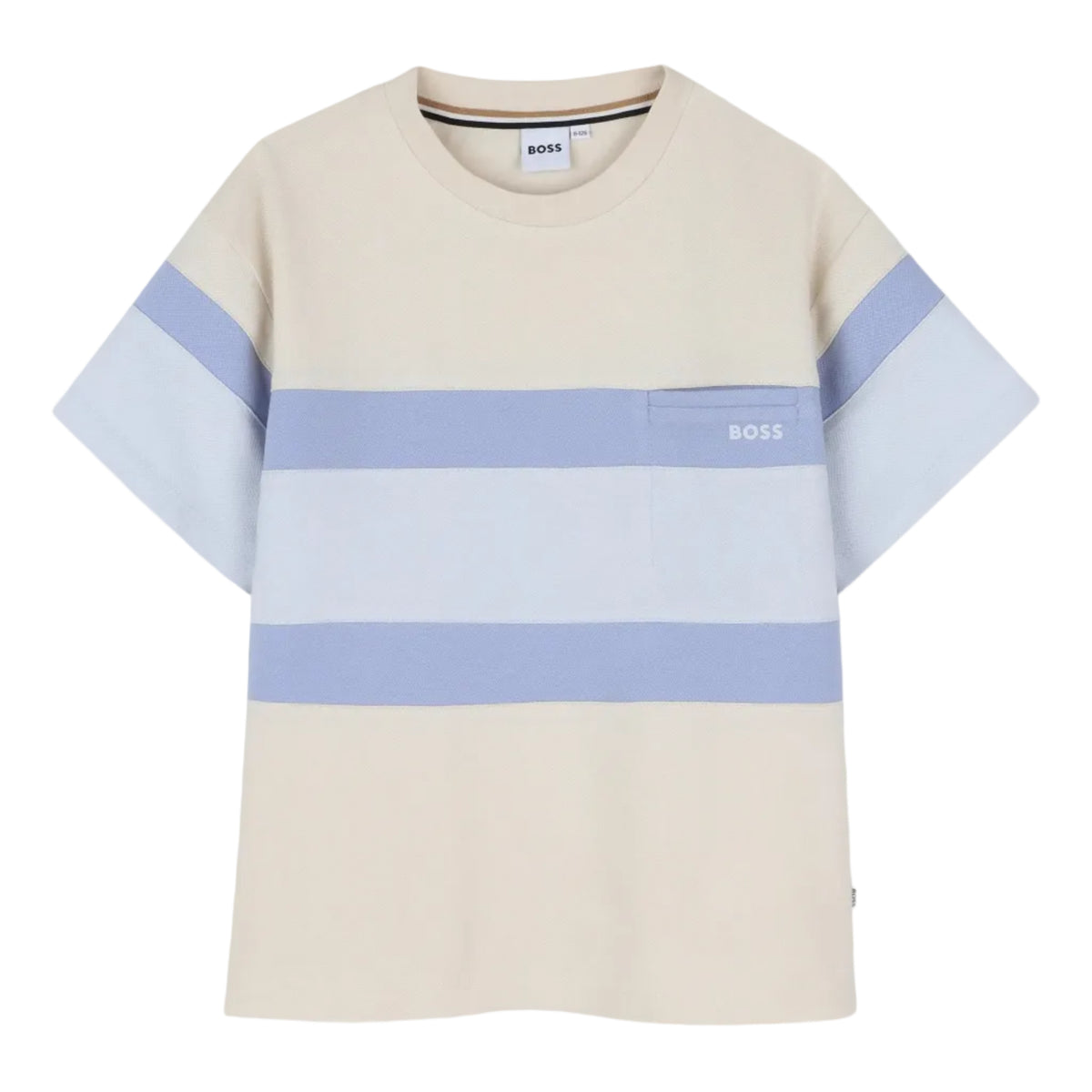 Jetted Pocket Striped T-Shirt