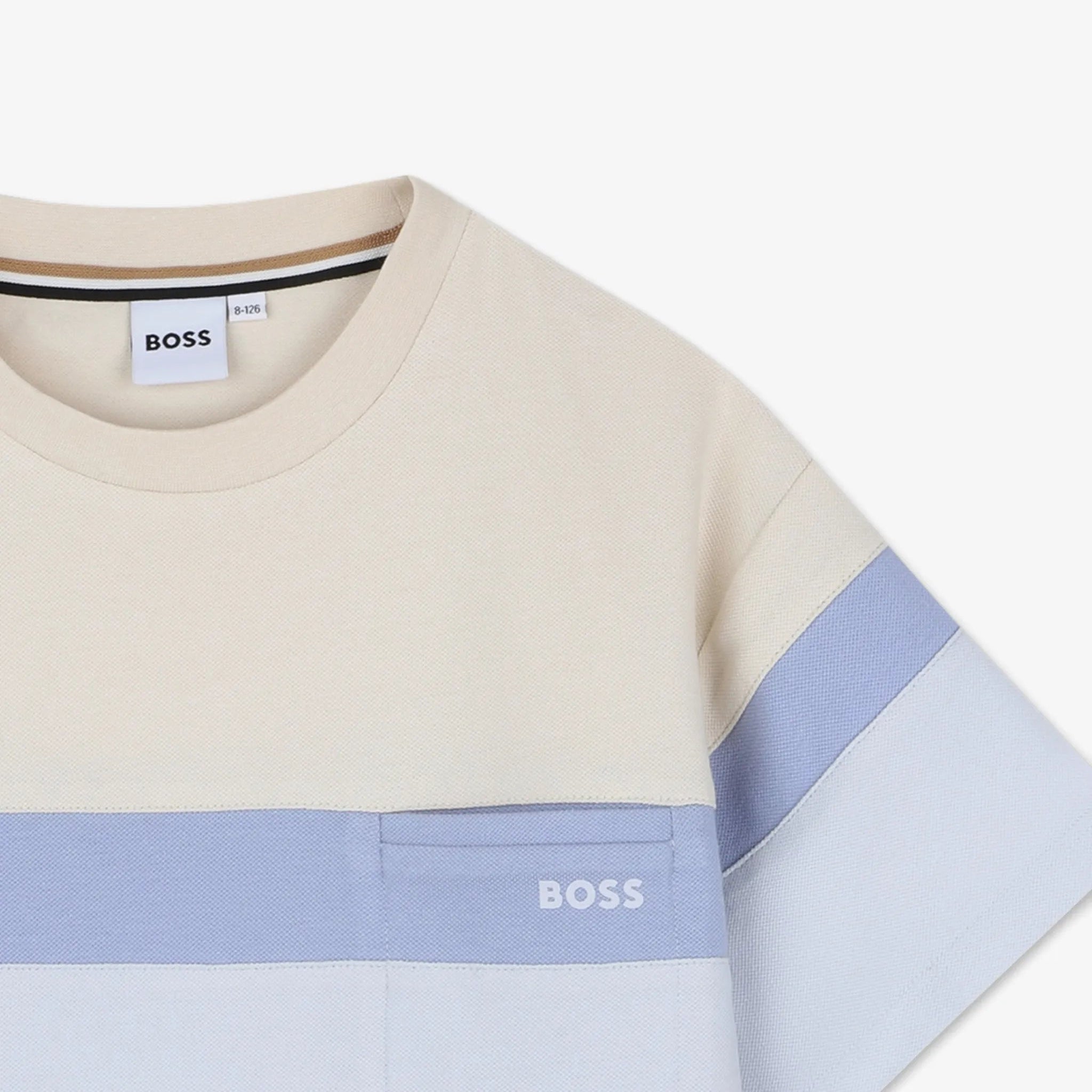 Jetted Pocket Striped T-Shirt