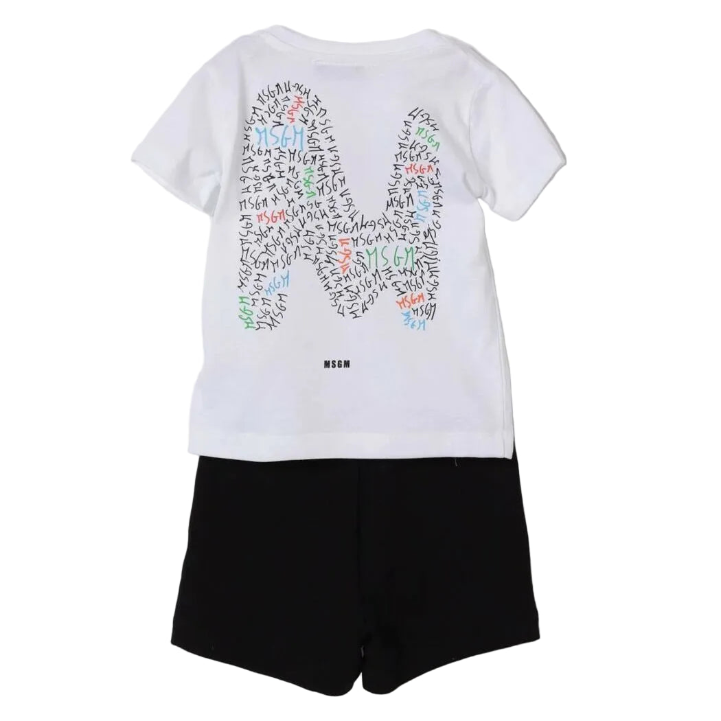 Logo Print Shorts Set