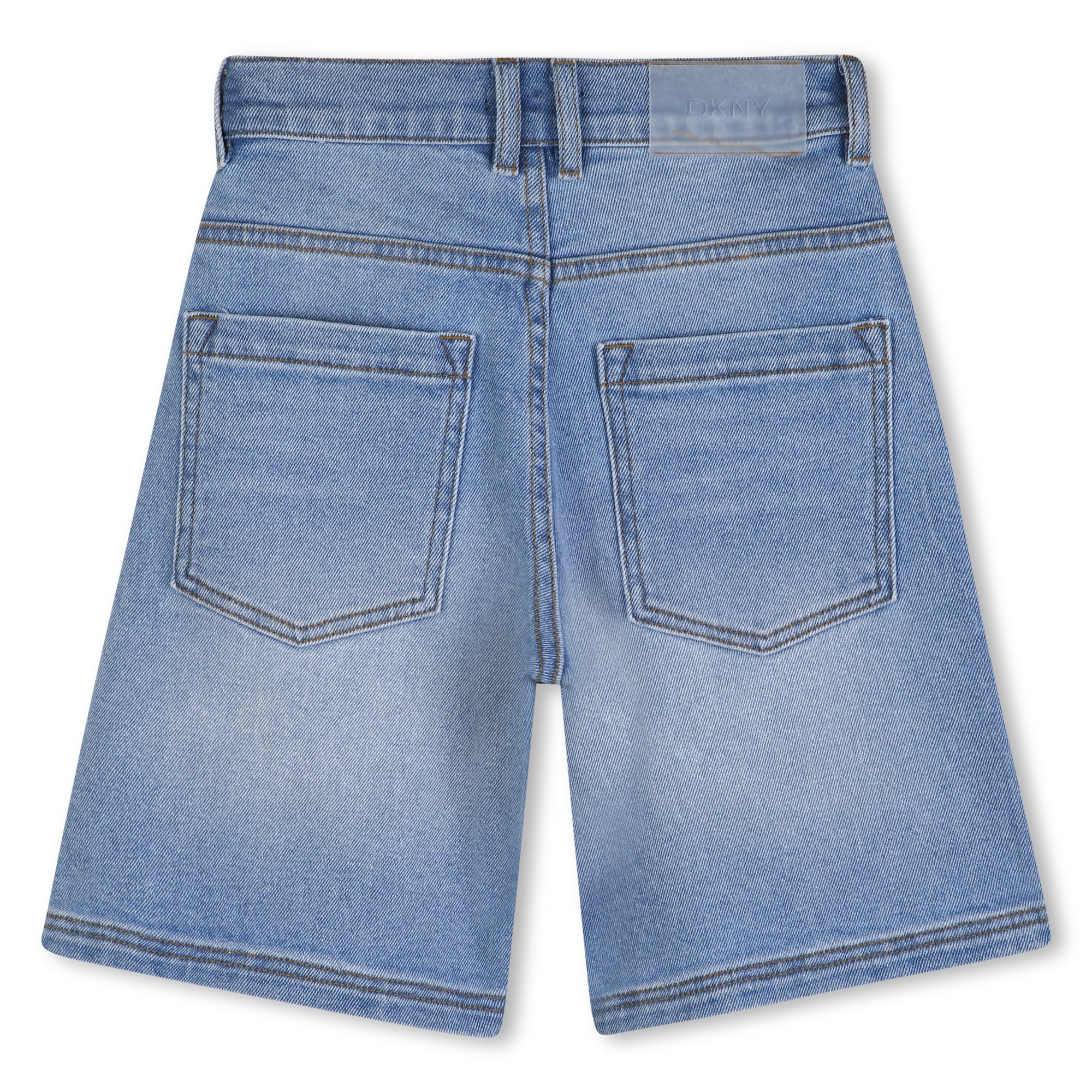 Buttoned Denim Shorts