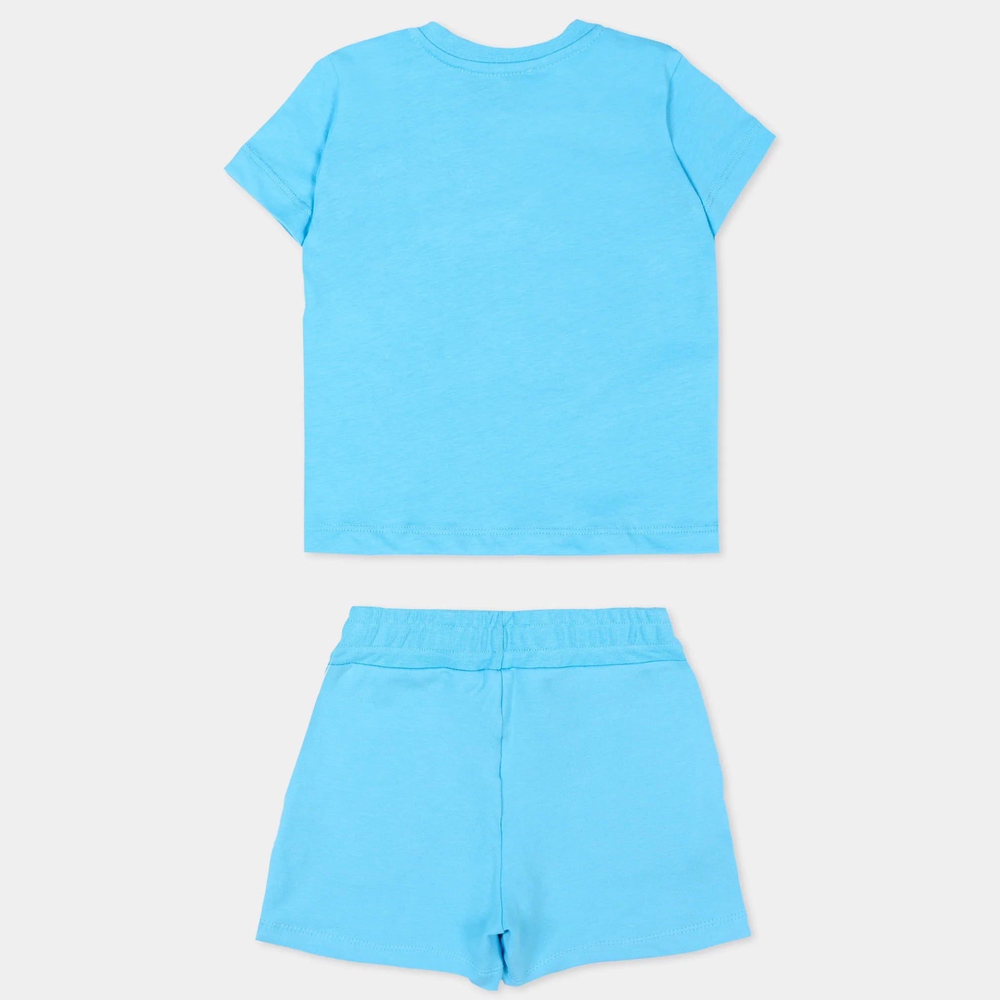 Logo Print Crewneck Short Set