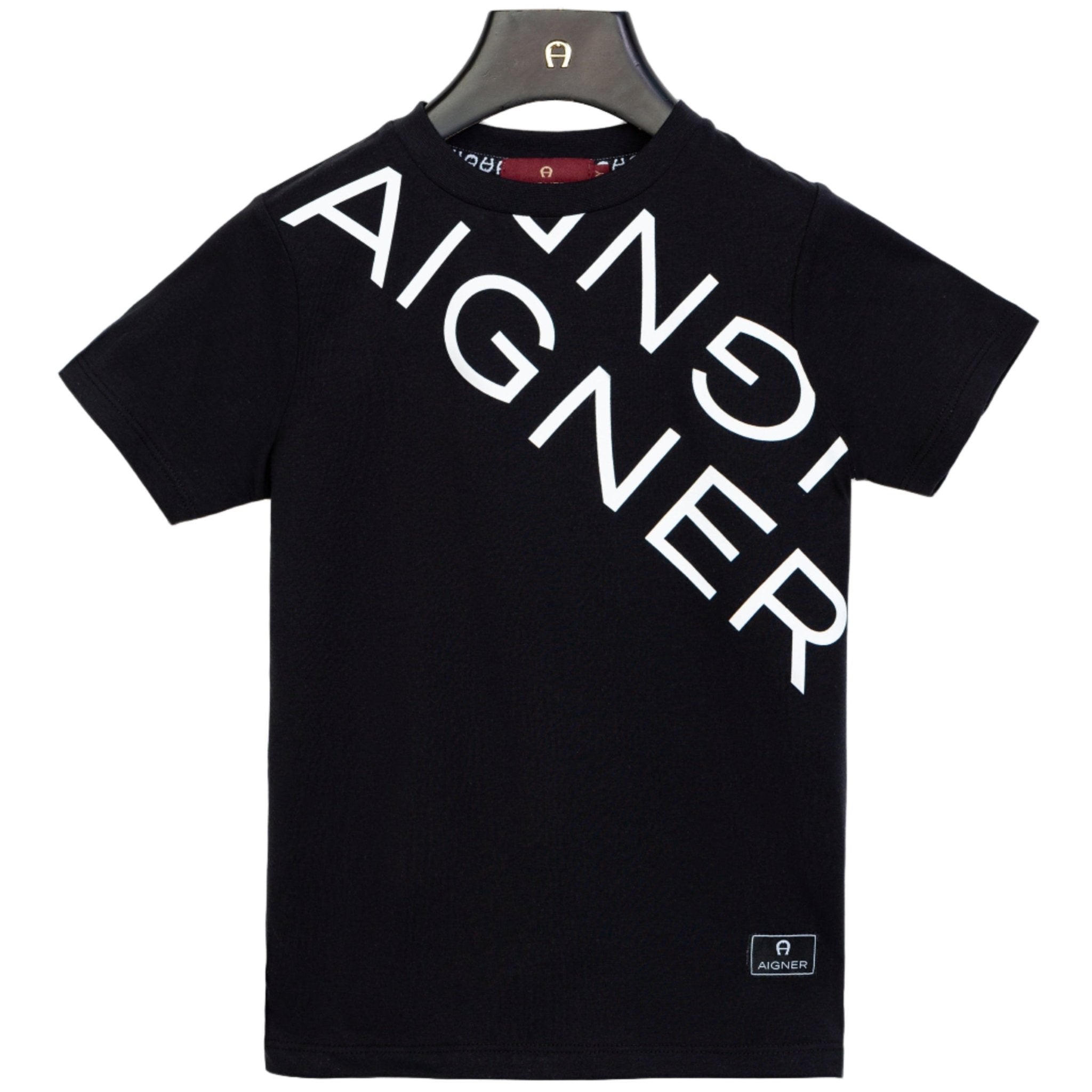 AIGNERJersey Logo Print T-Shirt4062176755876SAVANNA