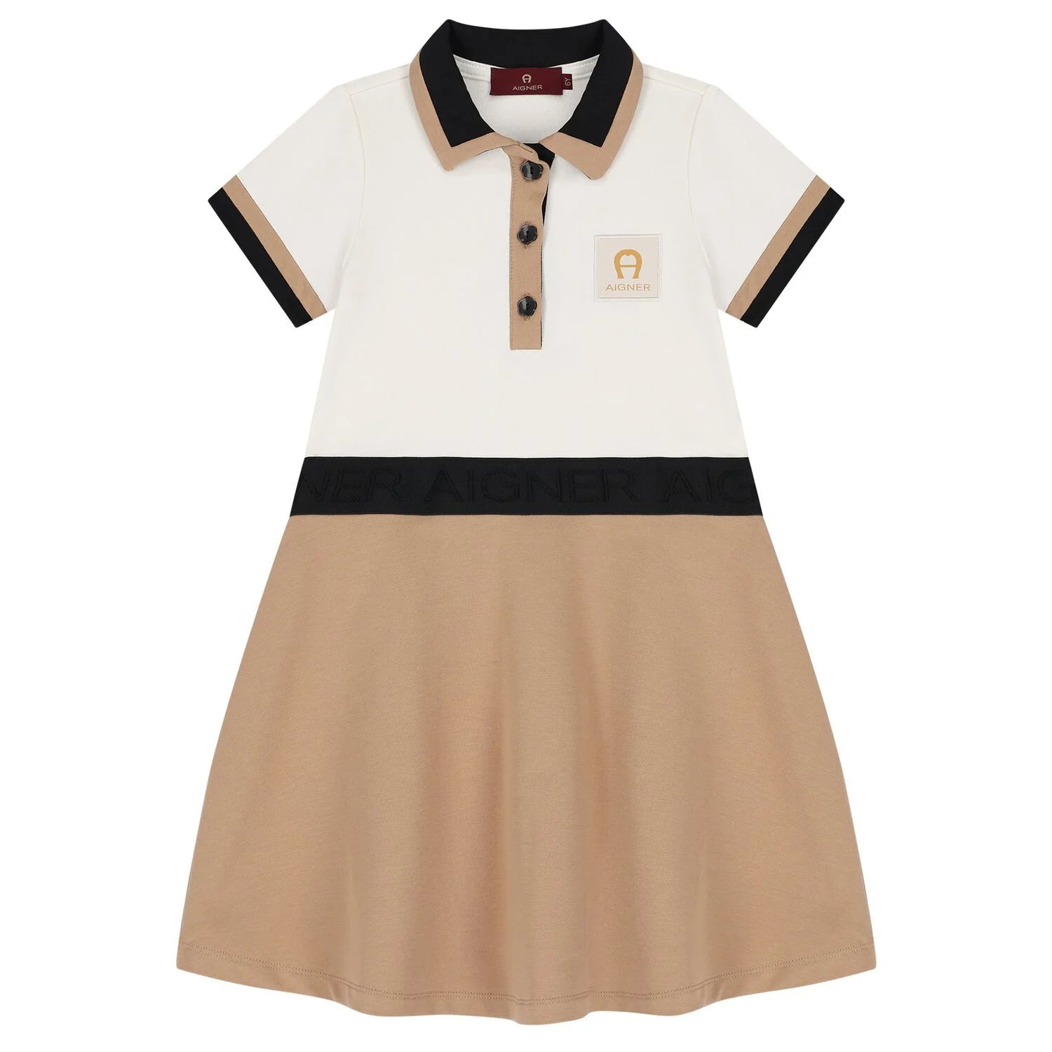 AIGNERLogo Polo Collar Dress4062176774402SAVANNA
