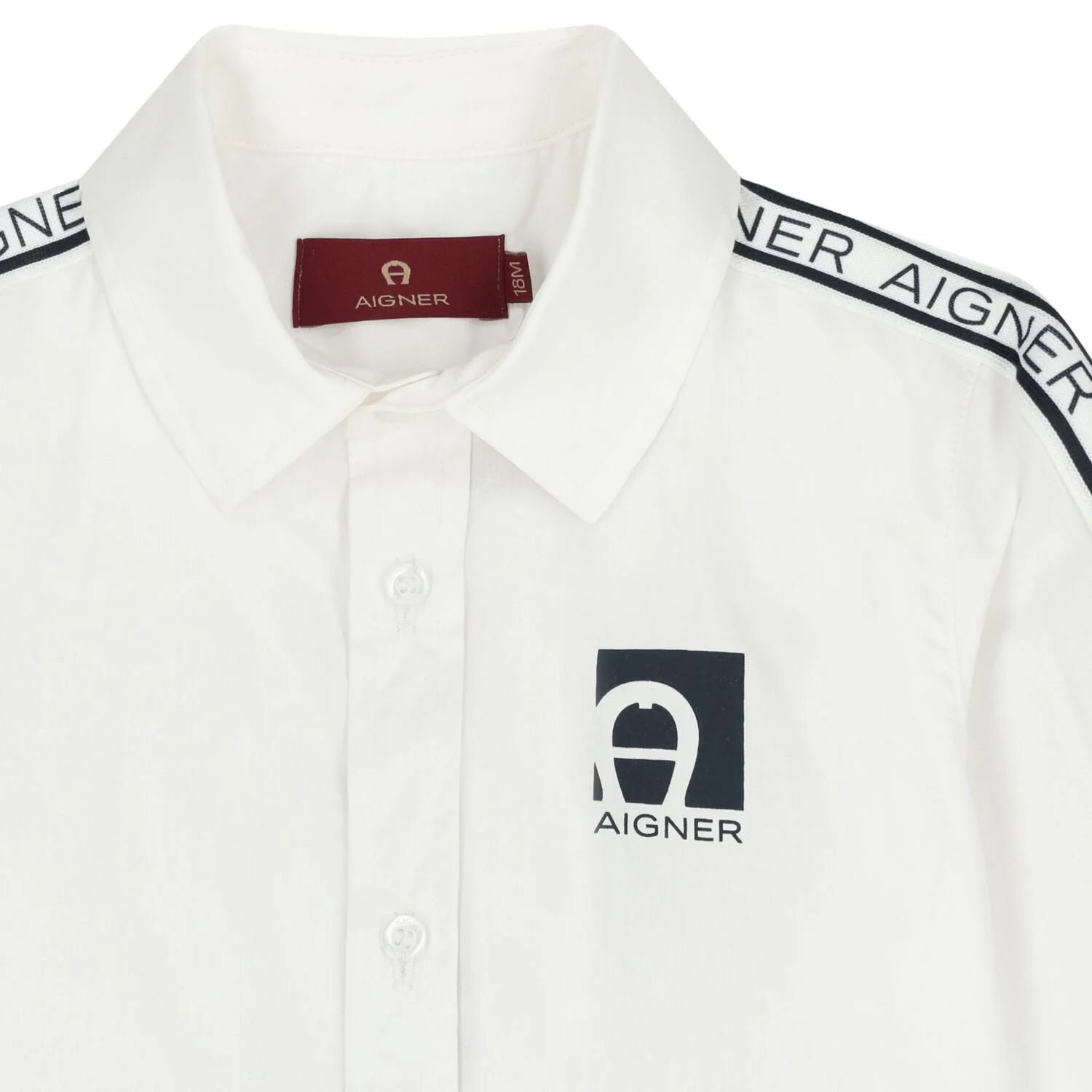 AIGNERPoplin Print Logo Shirt4062176877028SAVANNA