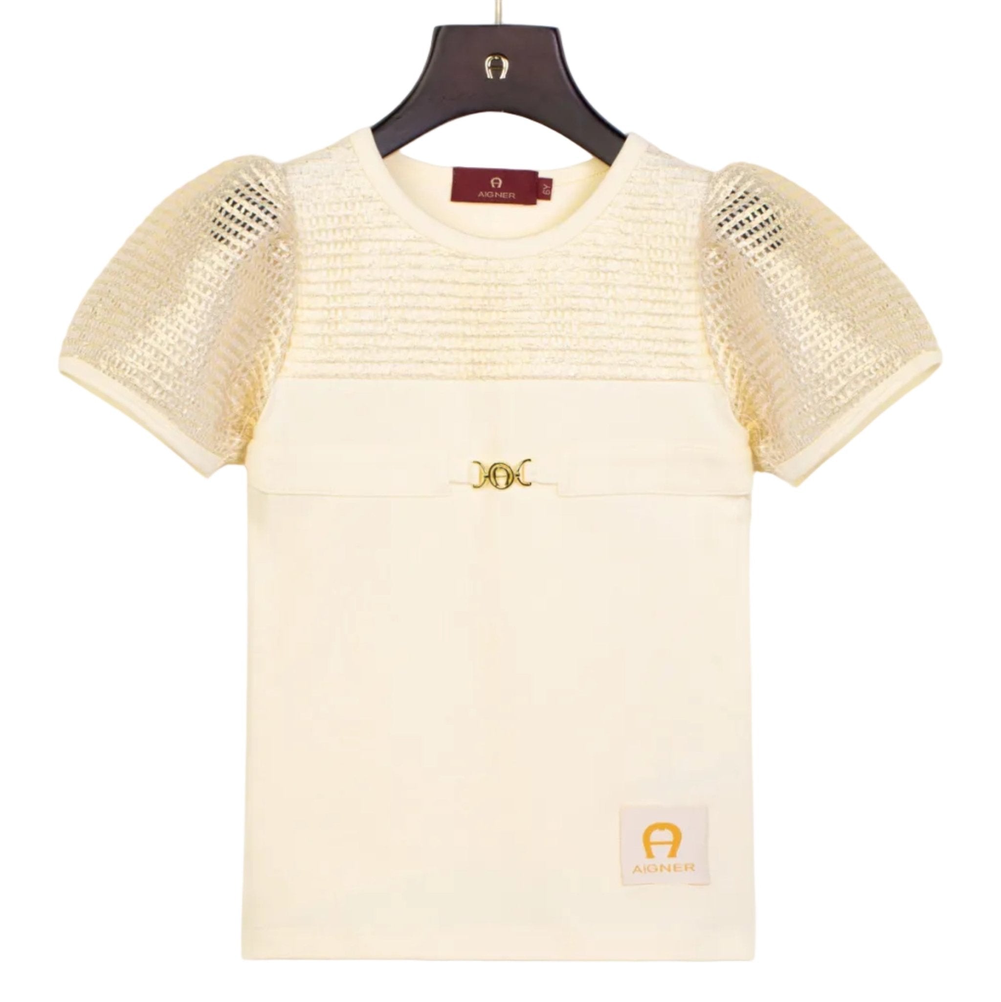 AIGNERPuff Sleeve Print T-Shirt4062176864820SAVANNA