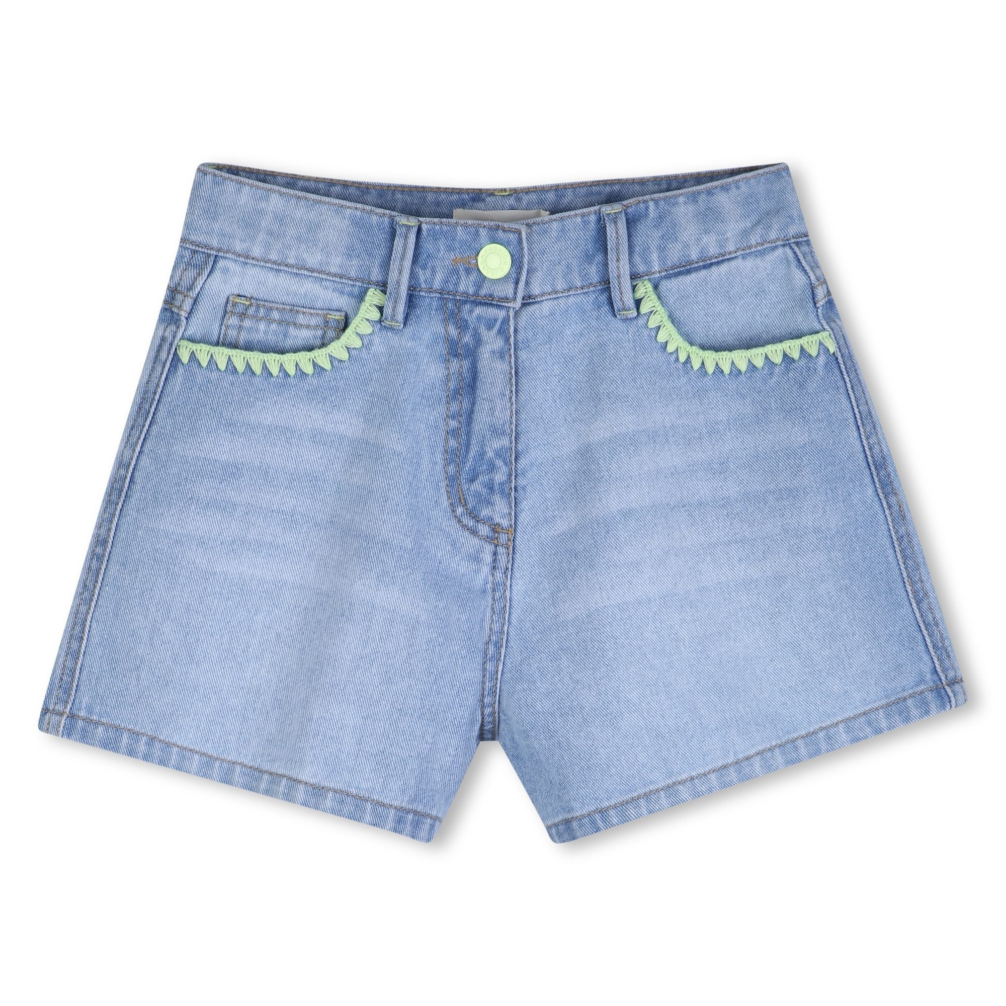 BillieblushEmbroidered Denim ShortsSAVANNA