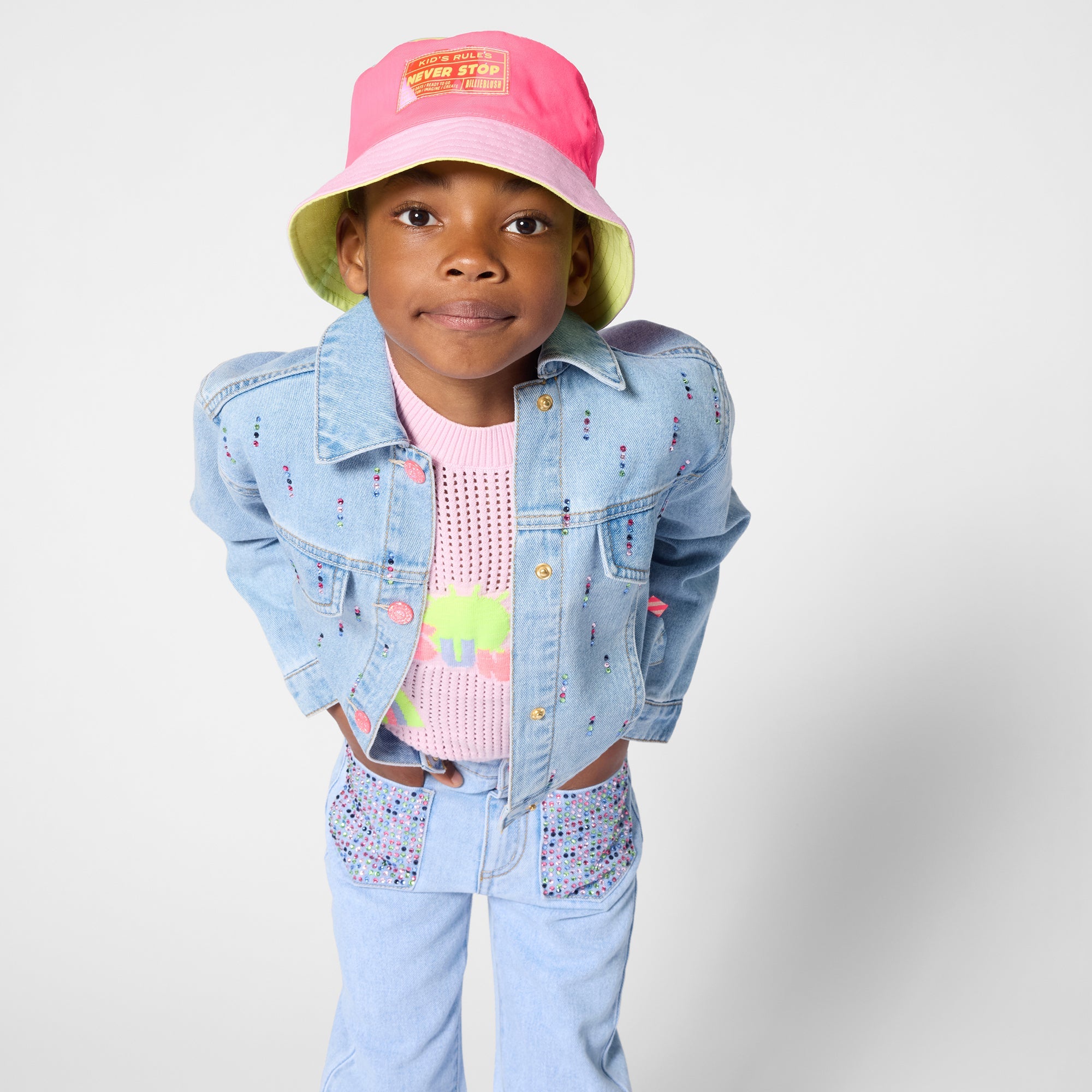 BillieblushRhinestones Denim Jacket3617165836169SAVANNA