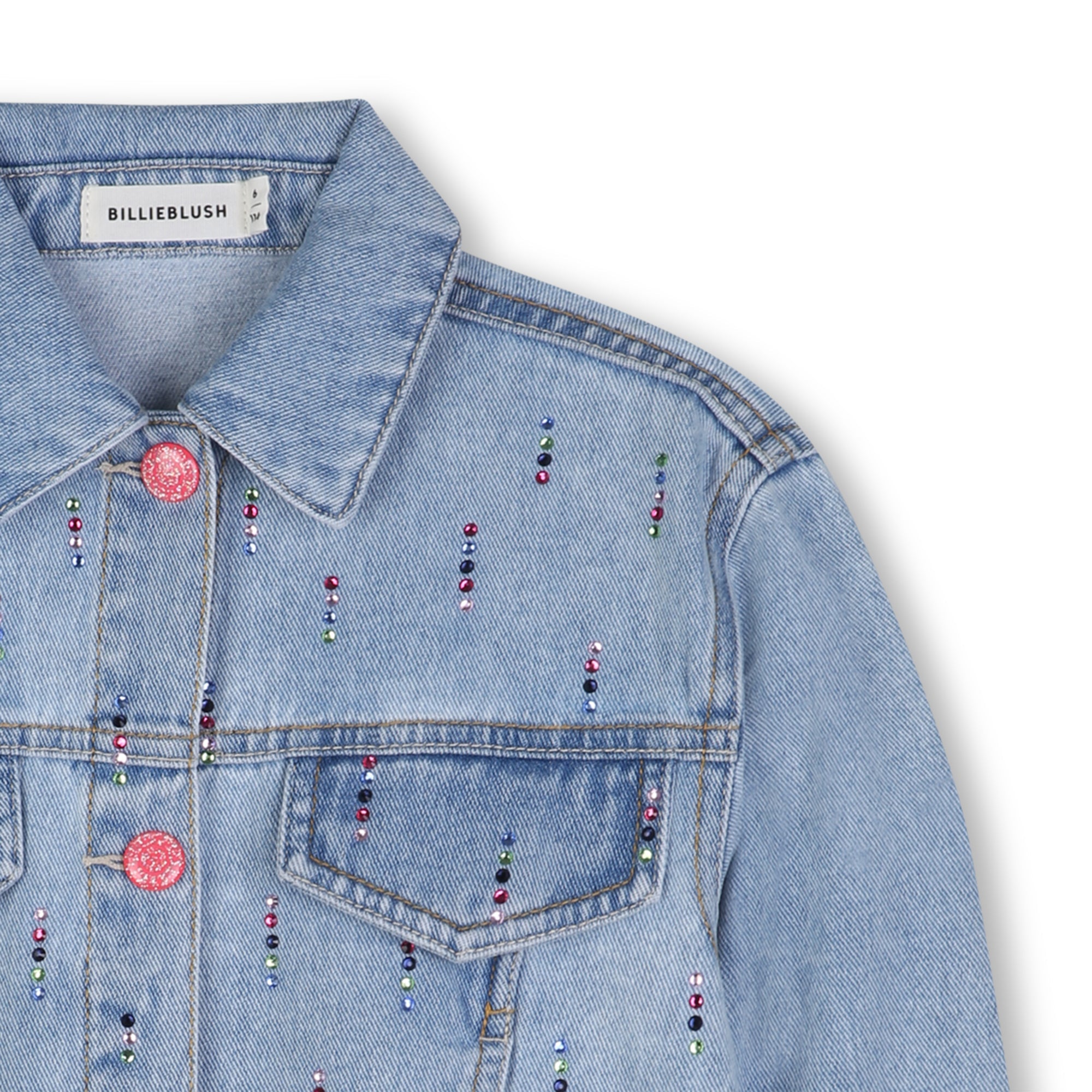 BillieblushRhinestones Denim Jacket3617165836169SAVANNA