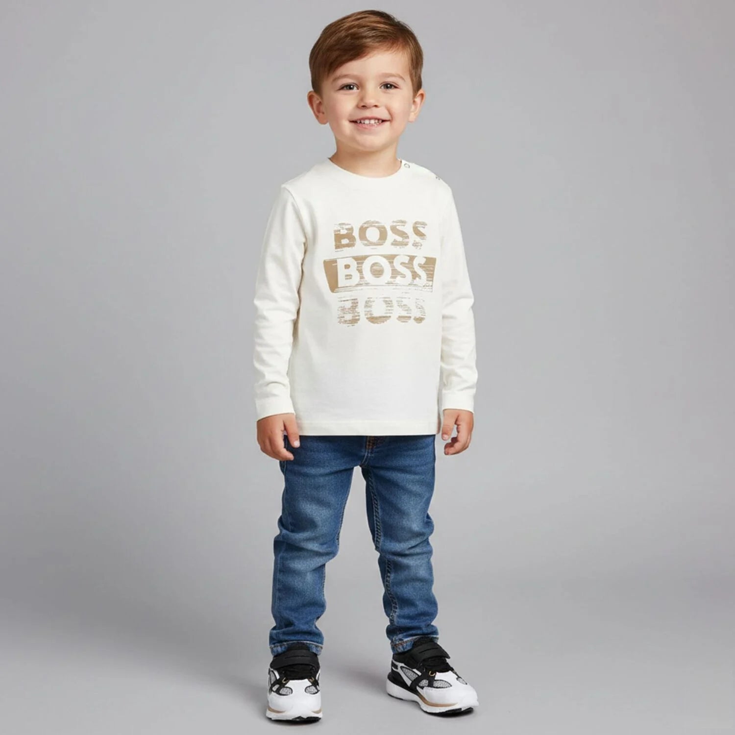 BossLogo Long Sleeve T-ShirtSAVANNA