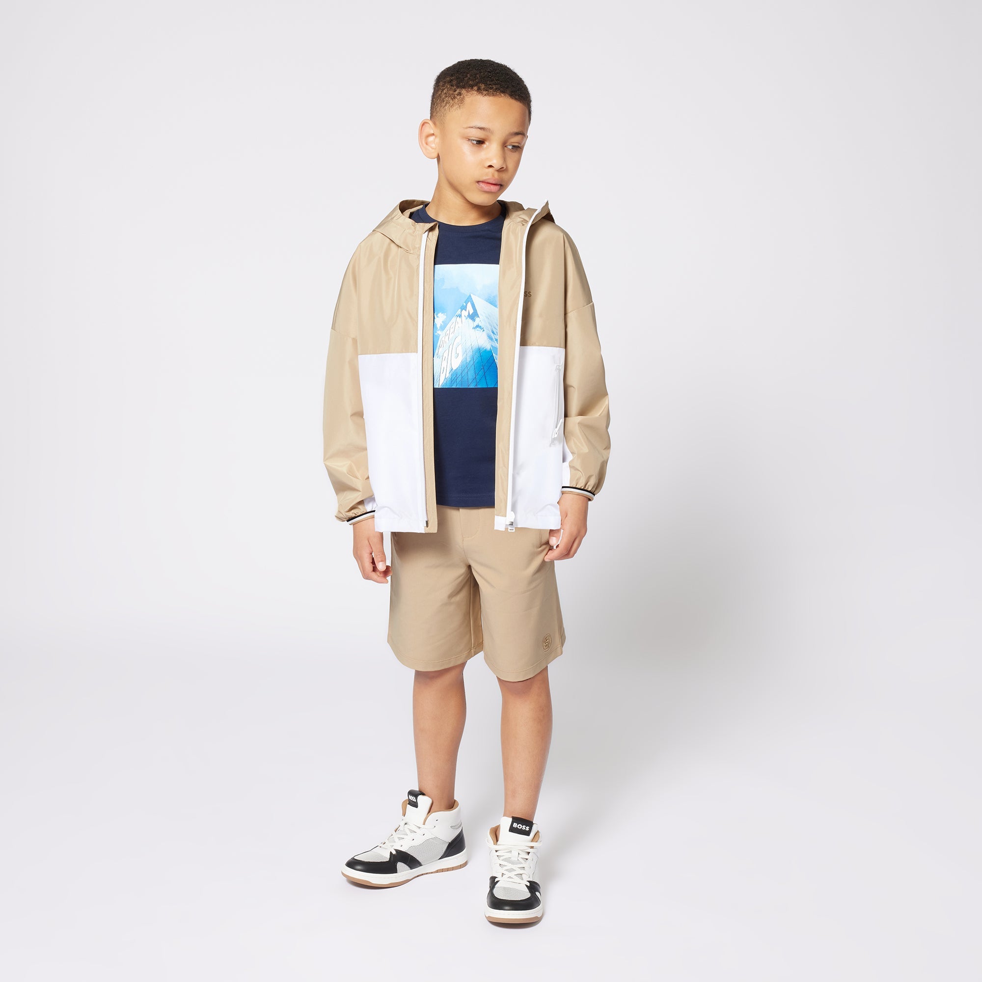 BossLogo Print T-Shirt3617165374142SAVANNA