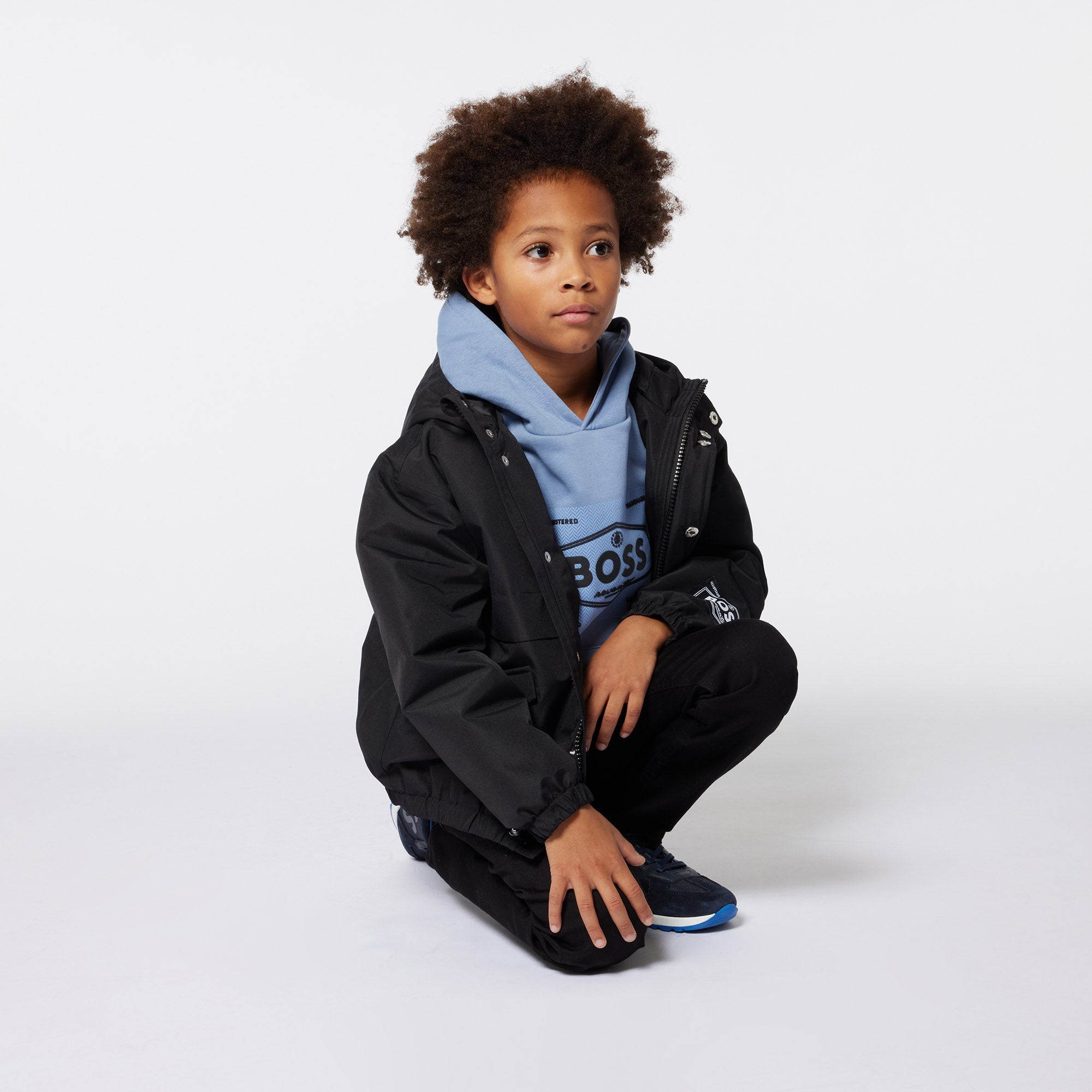BossLogo Zip Hooded Jacket3143164479750SAVANNA