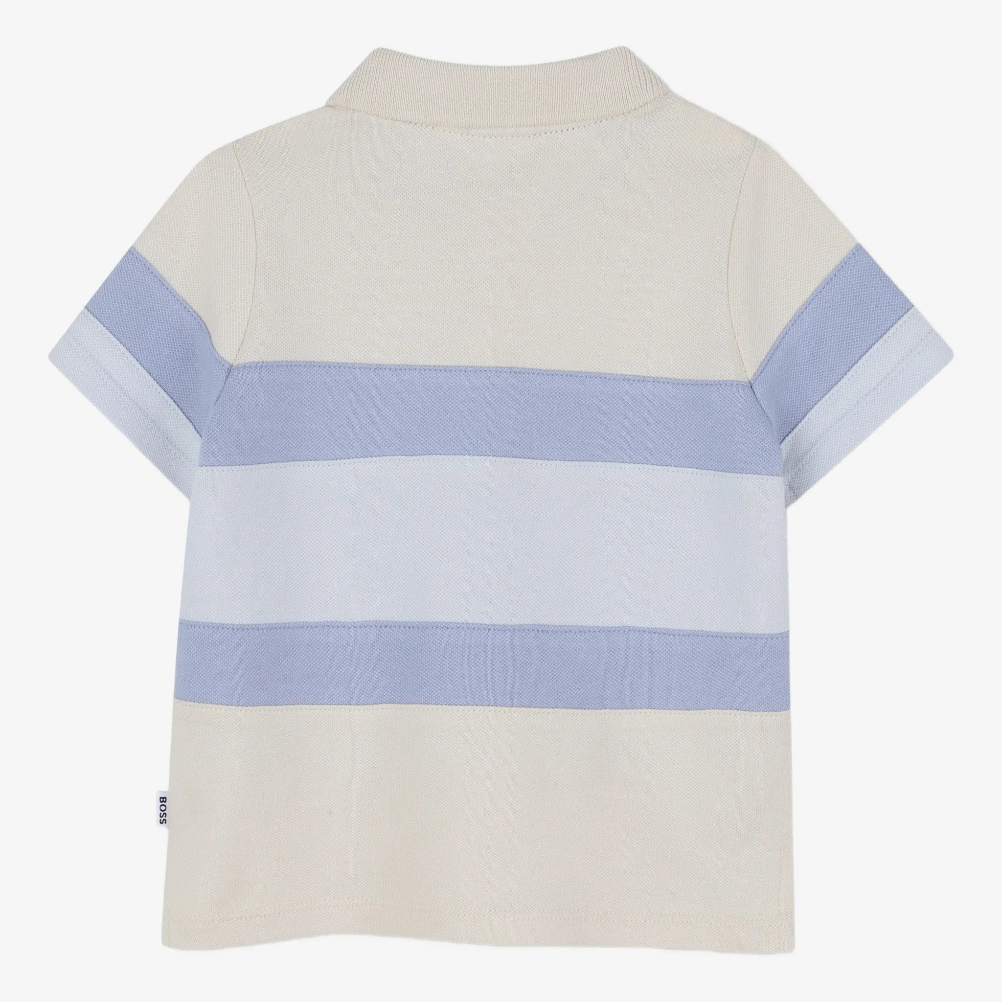 BossStriped Logo Polo Shirt3617165873102SAVANNA