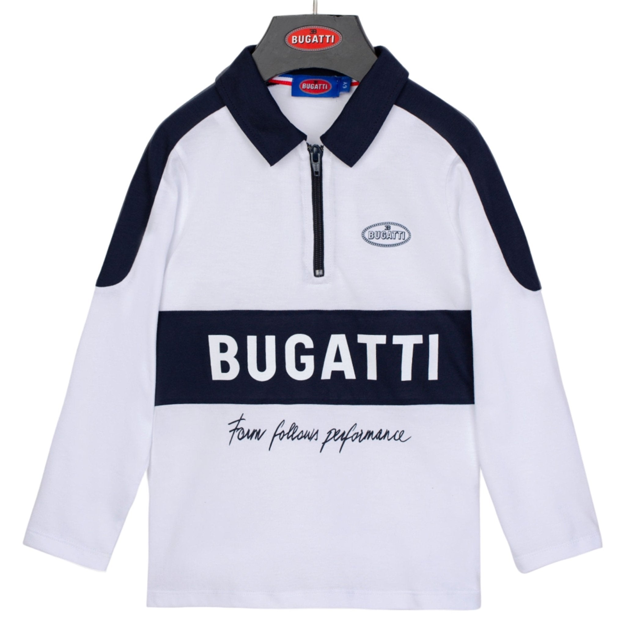 BUGATTILong Sleeved Logo Polo Shirt4062176804291SAVANNA