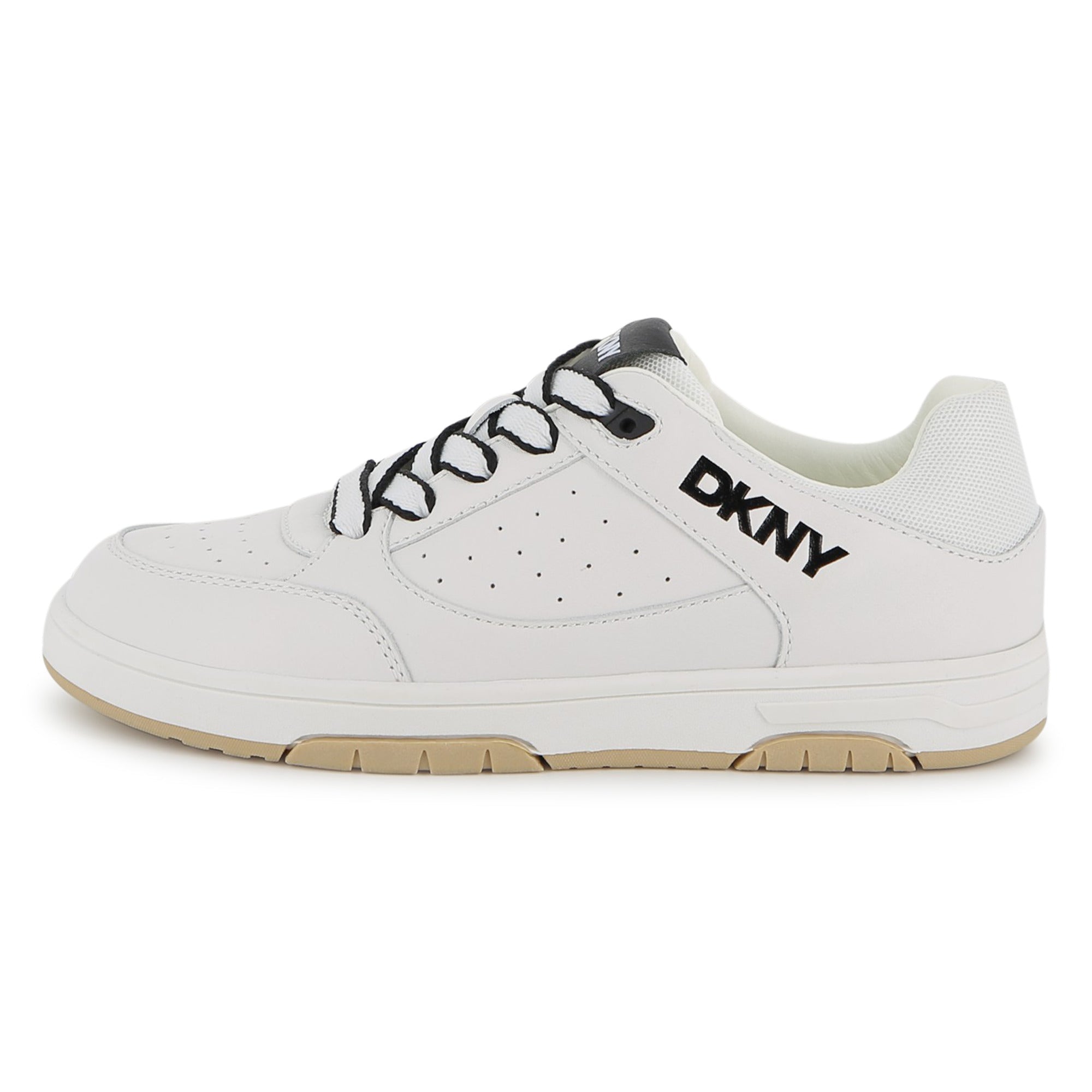 DKNYLeather Laced TrainersSAVANNA