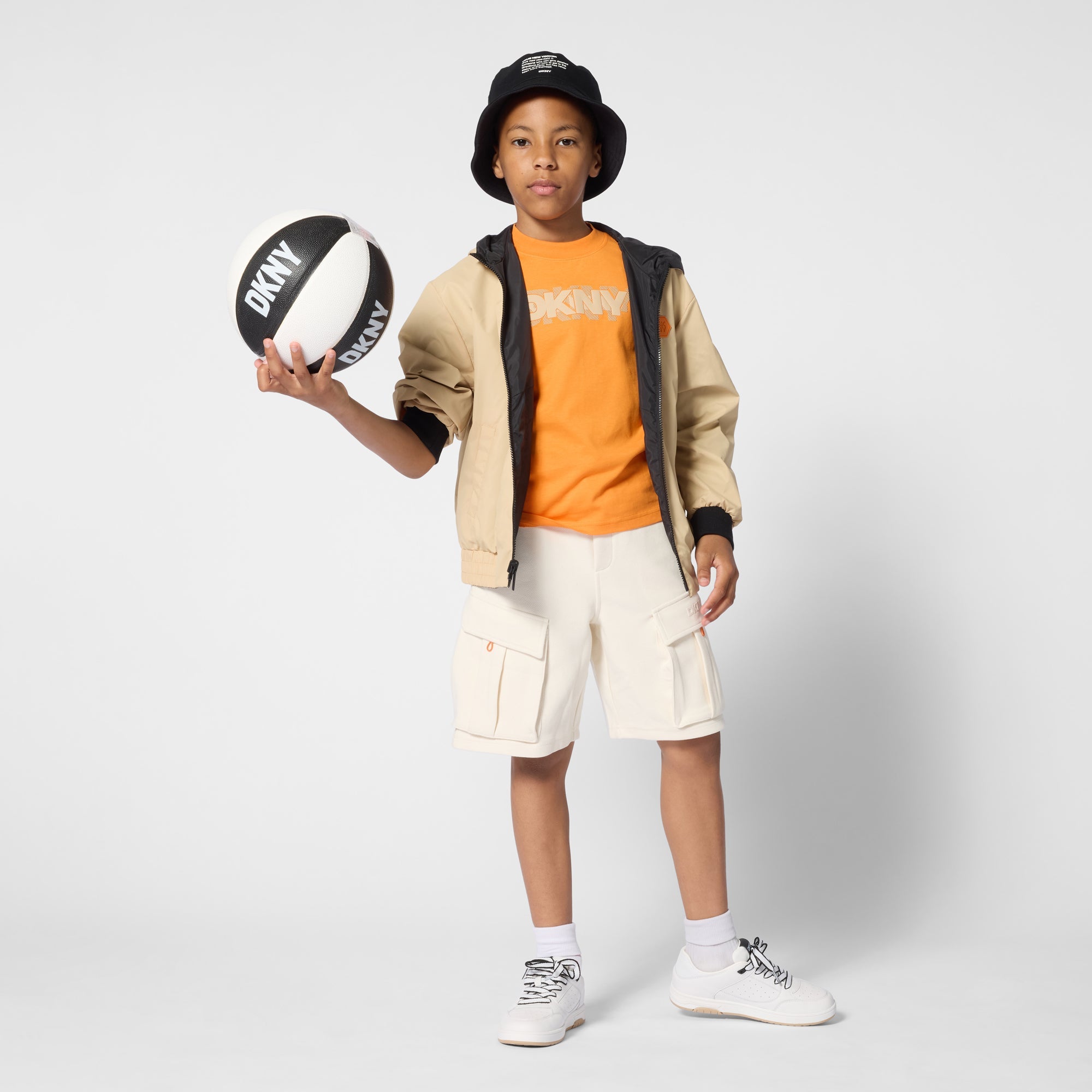 DKNYLeather Laced TrainersSAVANNA