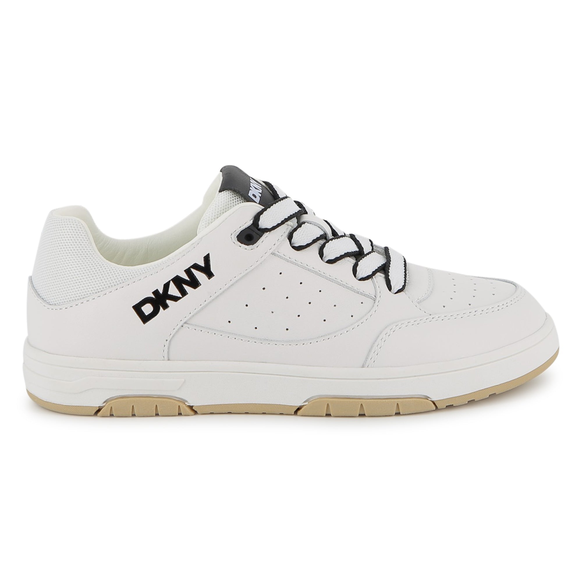 DKNYLeather Laced TrainersSAVANNA