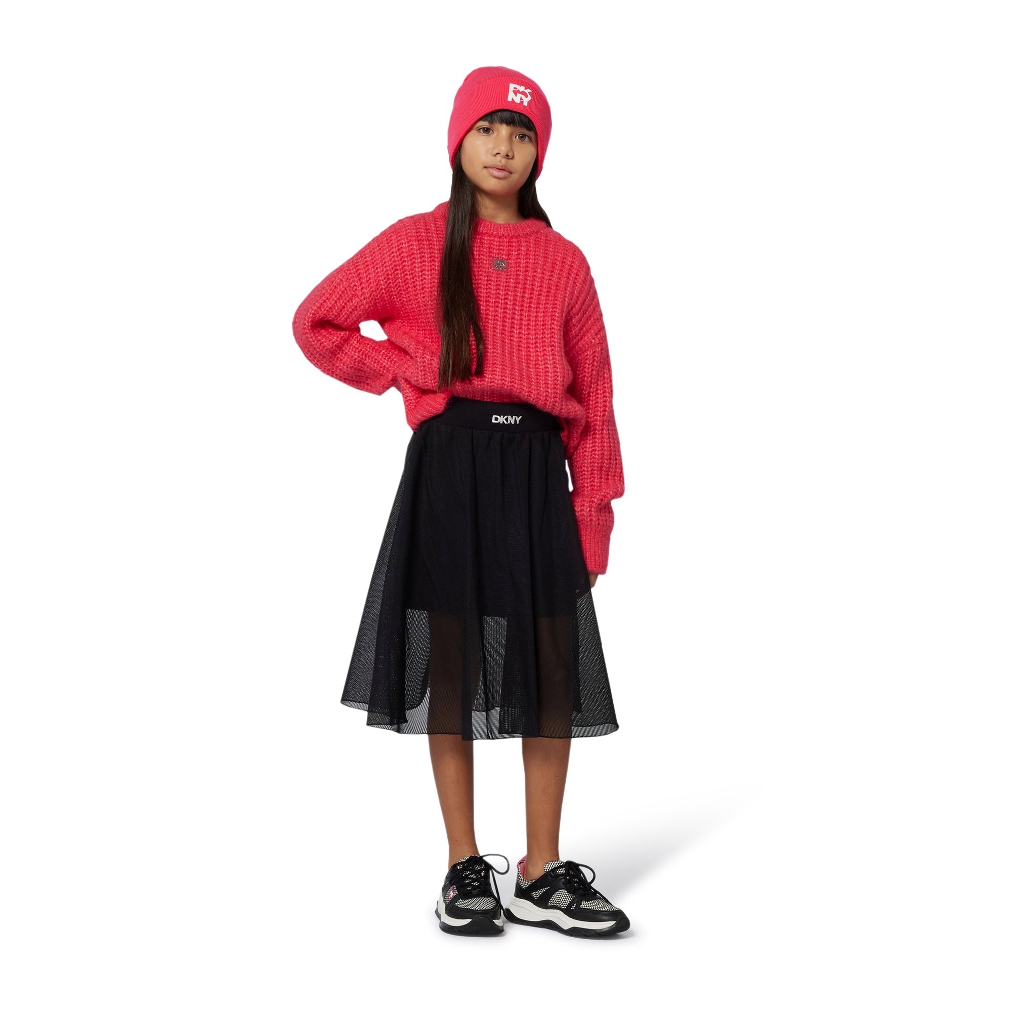 DKNYLogo Mesh Skirt3617165572234SAVANNA