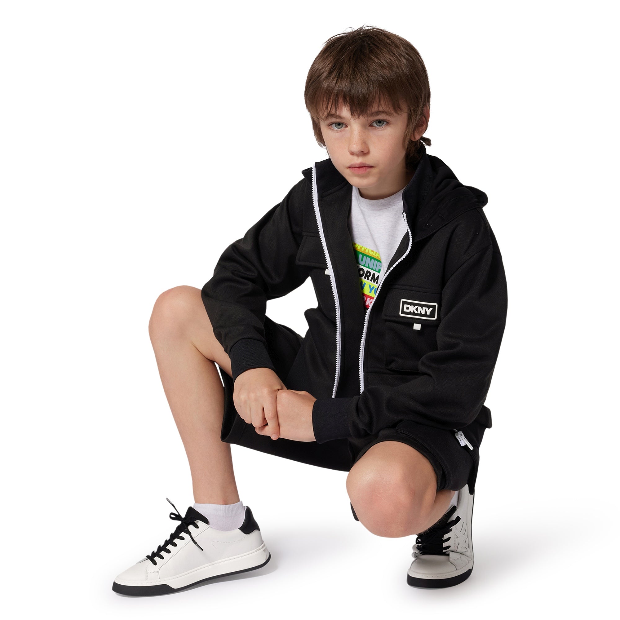 DKNYLogo Print Piqué Shorts3617165244063SAVANNA