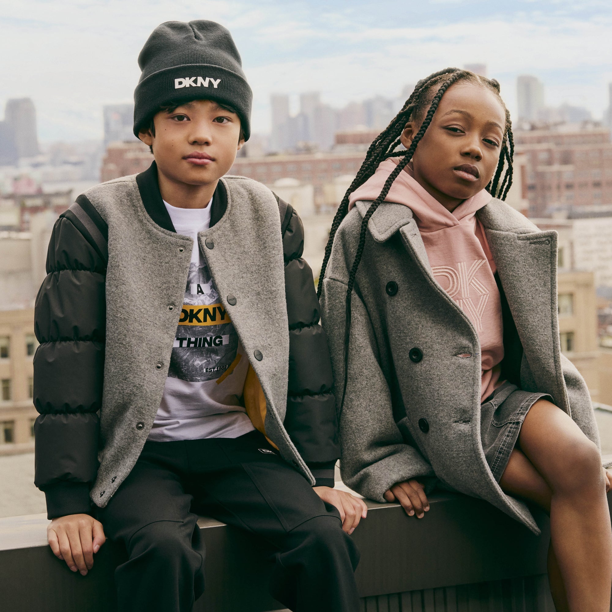 DKNYPuffer Sleeves Bomber Jacket3617165608667SAVANNA