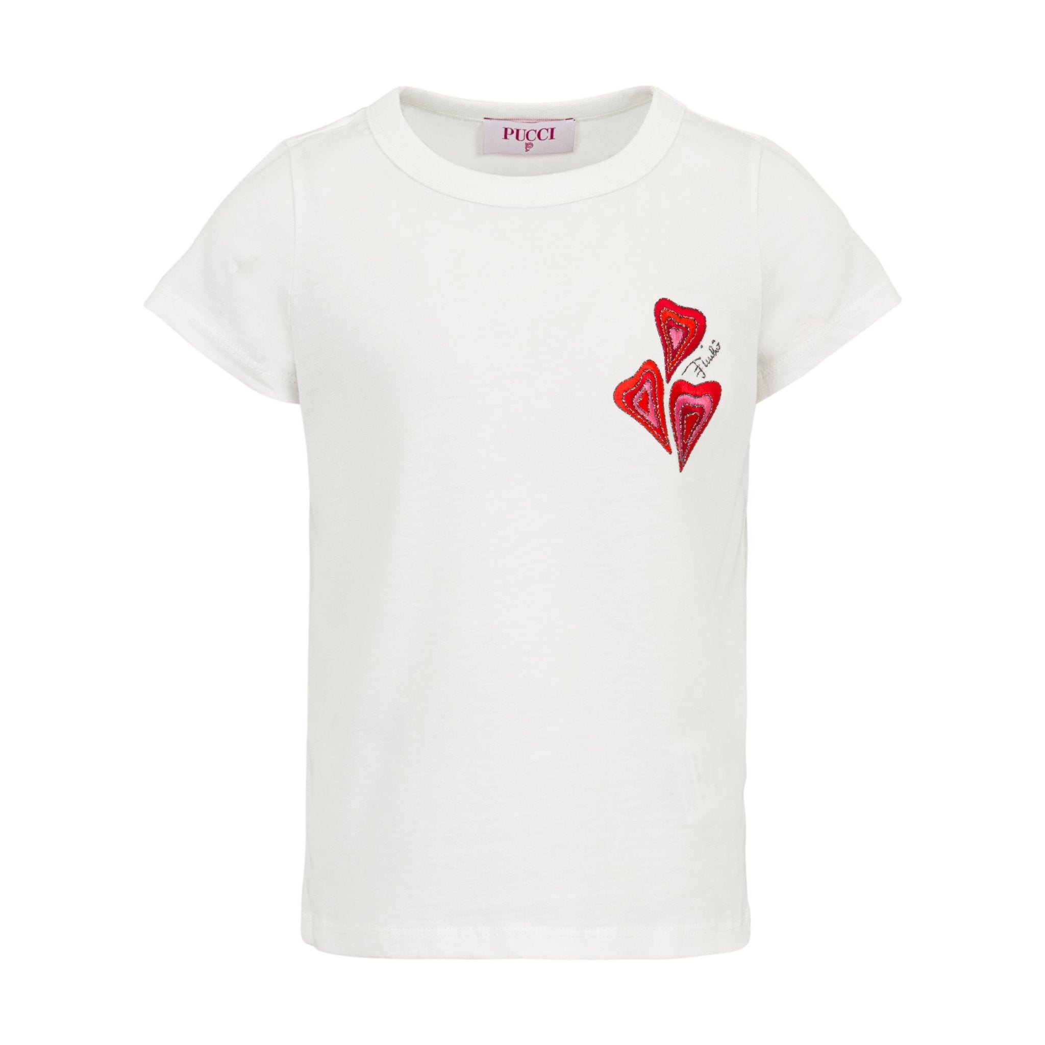 Emilio PucciHeart Embroidery T-Shirt8055178939333SAVANNA