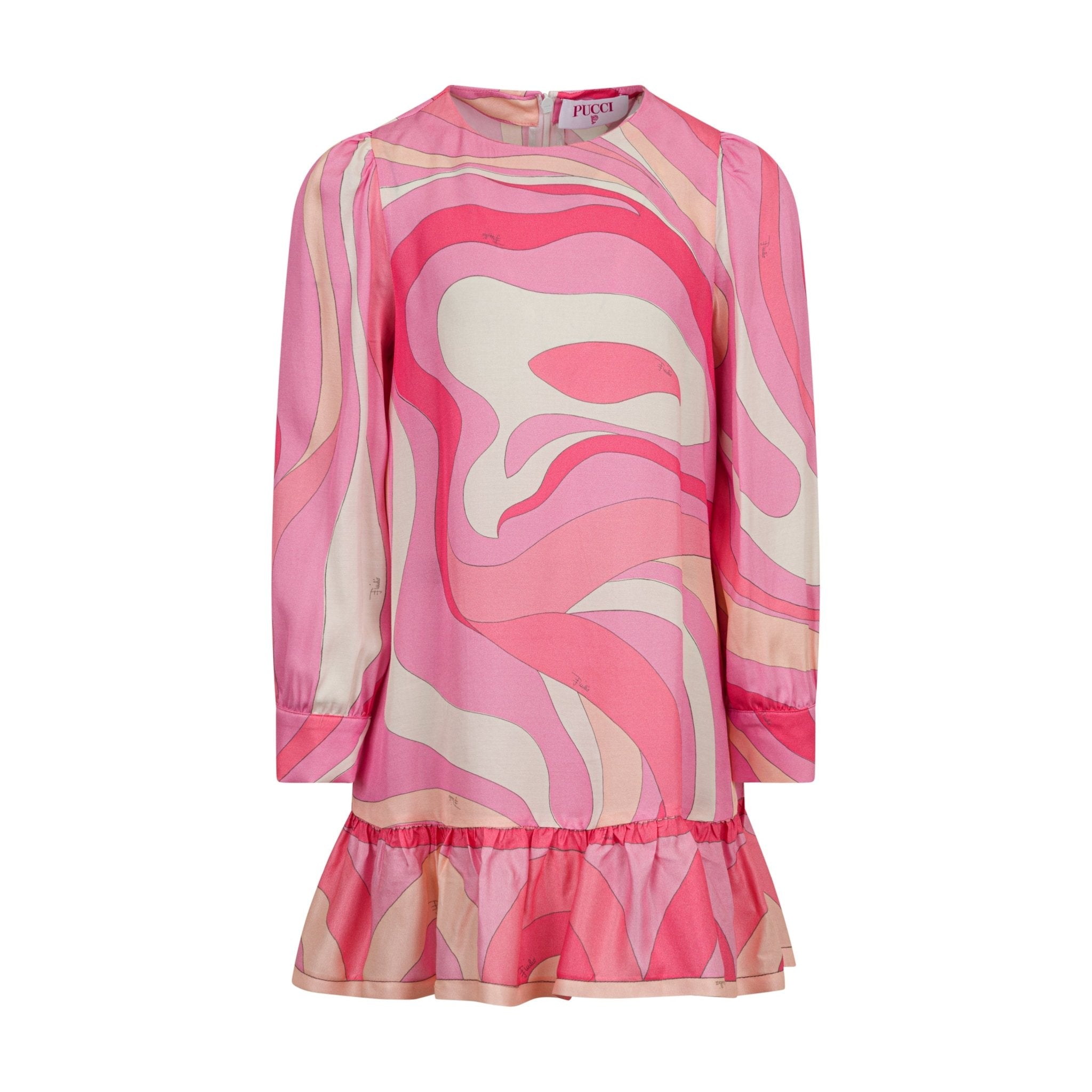 Emilio PucciMarmo Print Ruffled Dress8055178926616SAVANNA