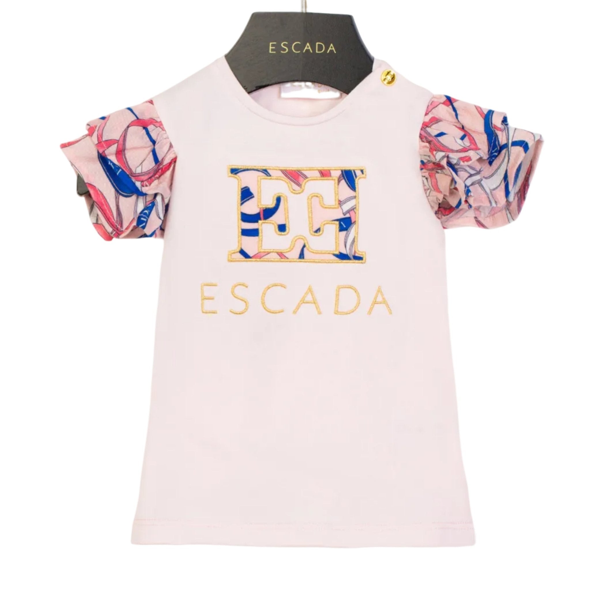 ESCADAEmbroidered Ruffle T-Shirt4062176889168SAVANNA