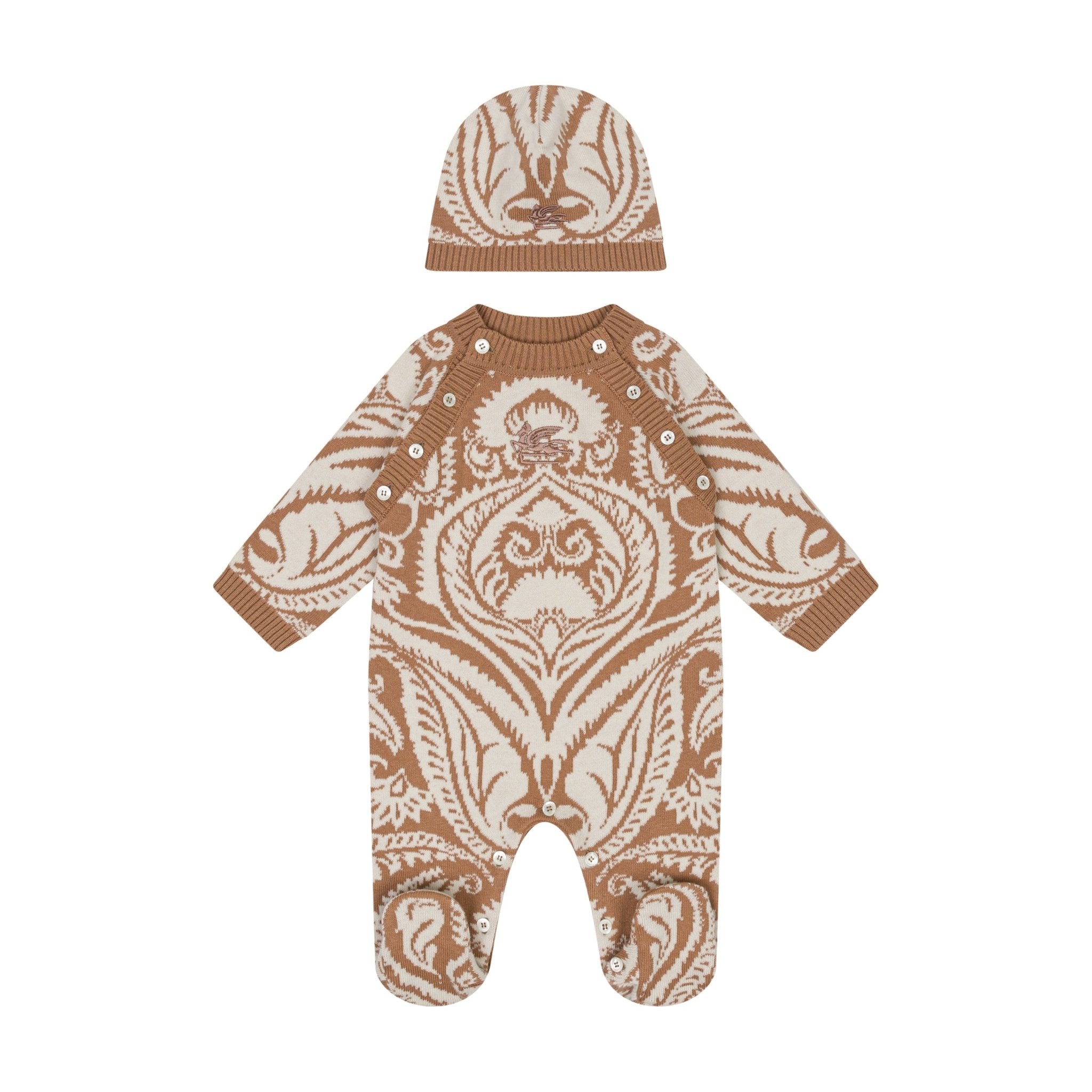 ETRODamask Knitted Babygrow Set8059774029269SAVANNA