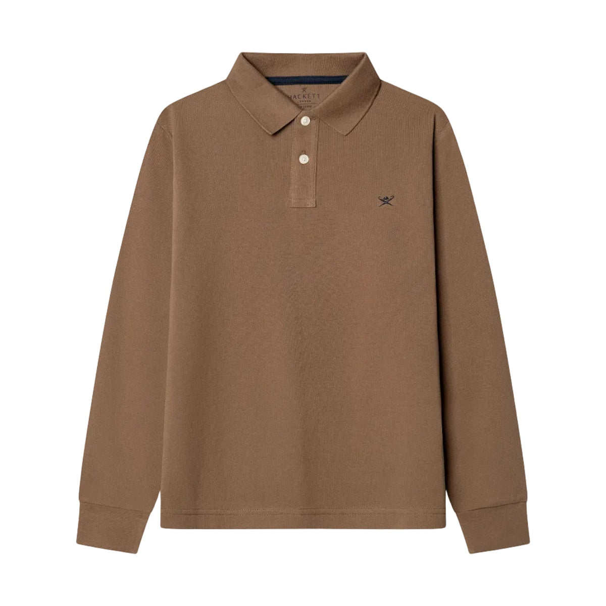 Hackett LondonSmall Logo Sleeved Polo Shirt5063698376173SAVANNA