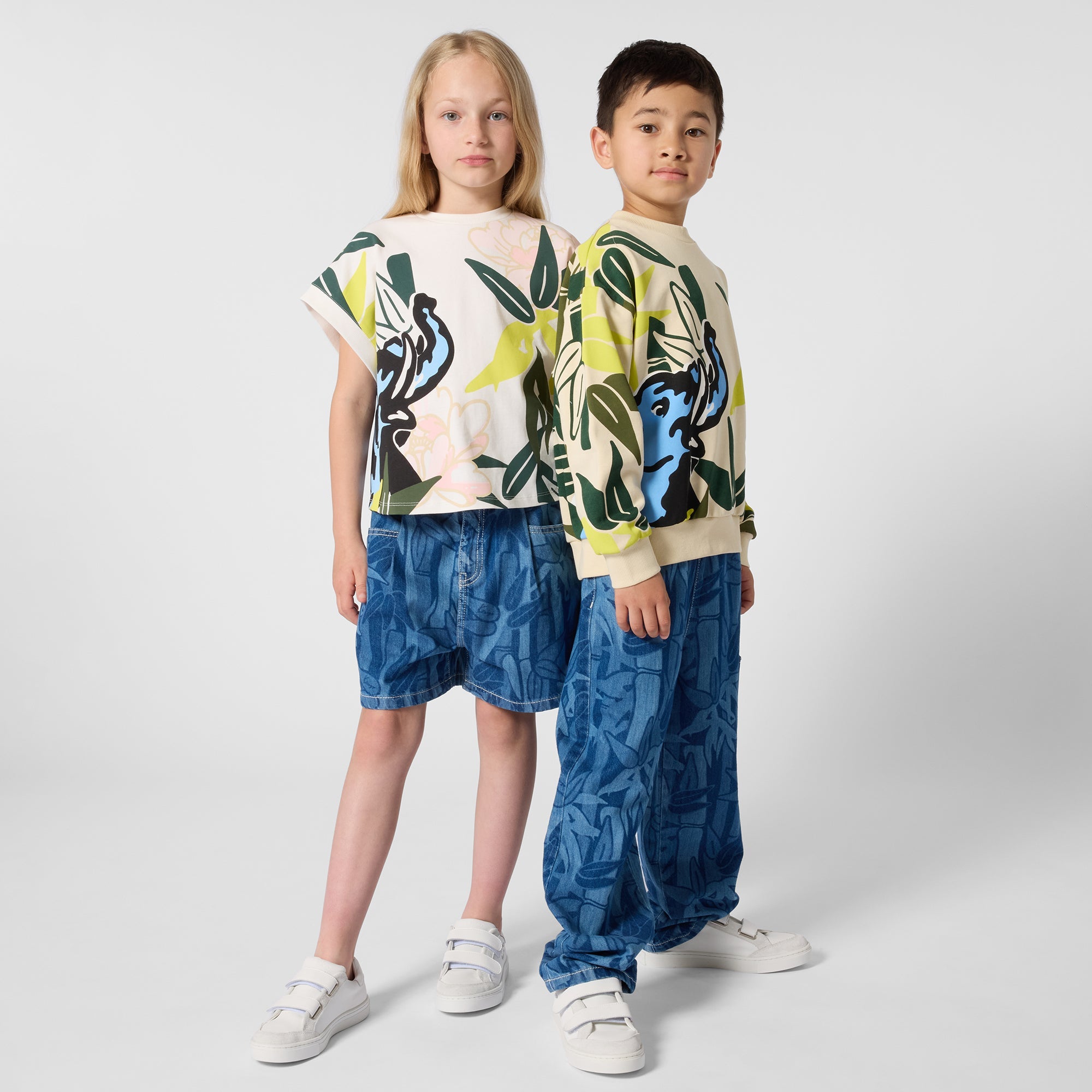 KENZOBamboo Print ShortSAVANNA