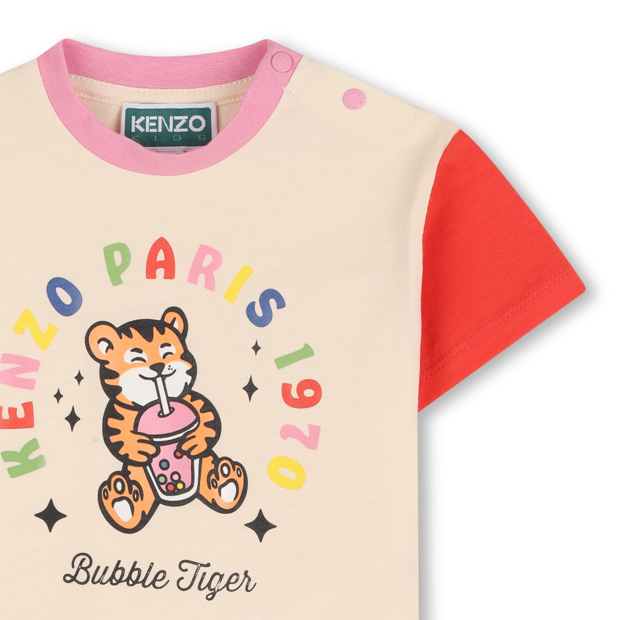 KENZOBubble Tiger Logo T-ShirtSAVANNA