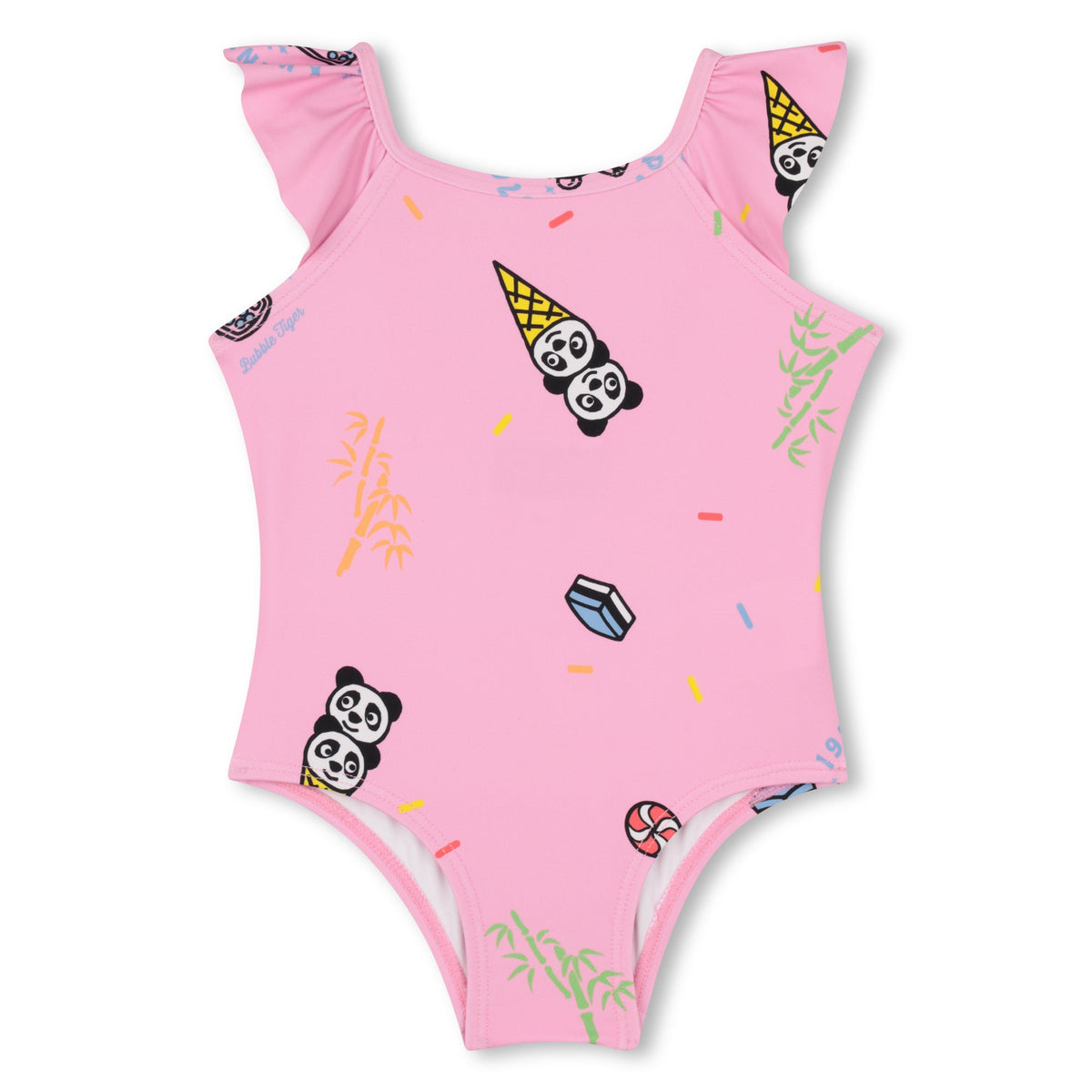 KENZORuffled Graphic Print Swimsuit3617165867002SAVANNA