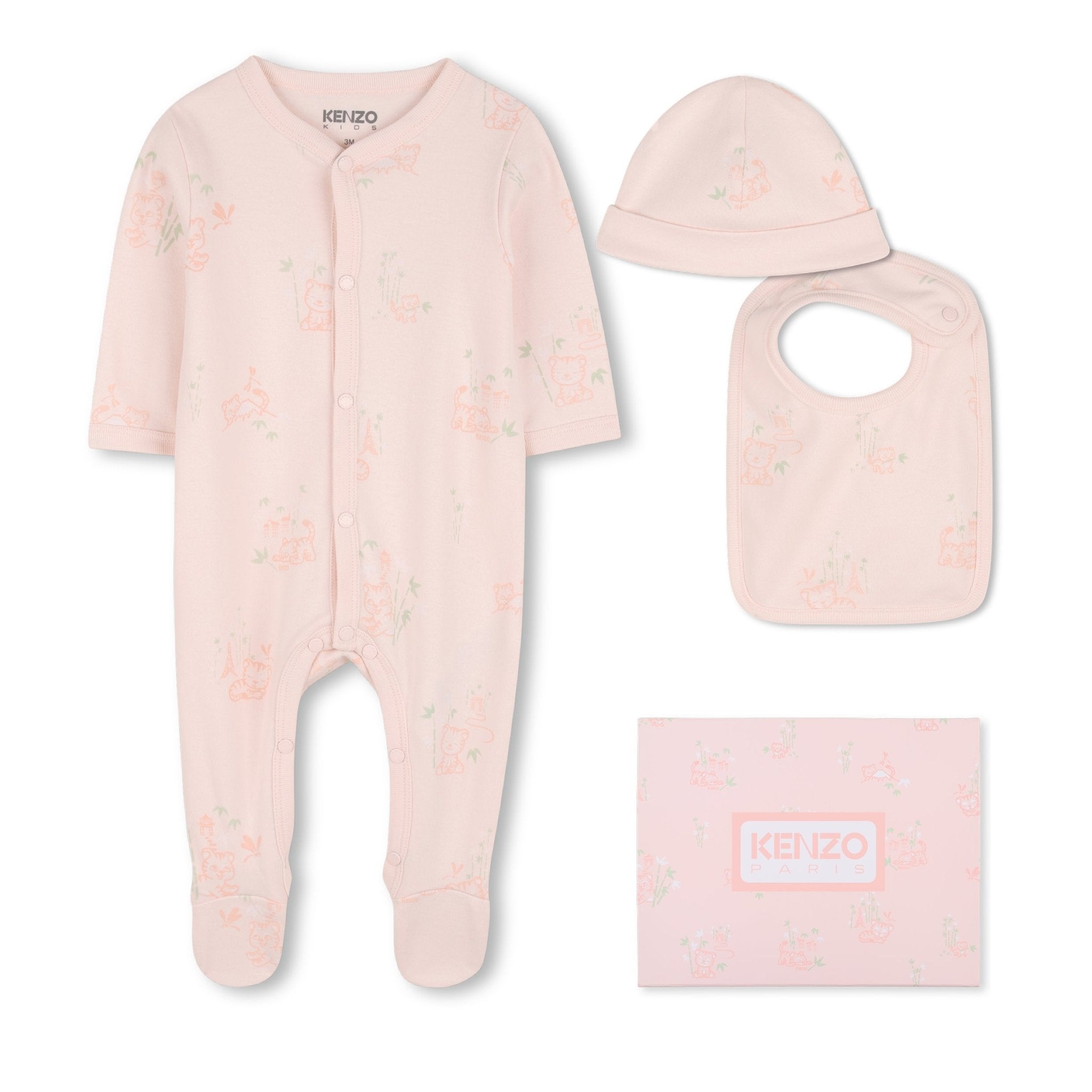 KENZOTiger Babygrow Gift Set3617165796050SAVANNA