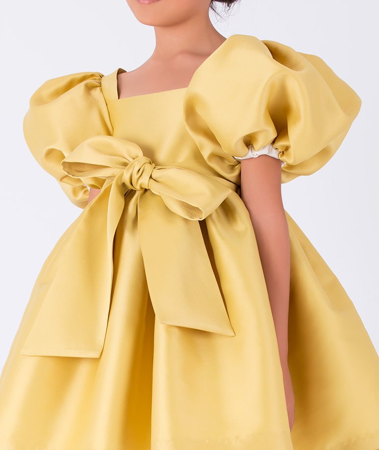 Mama LumaBalloon Sleeve Bow Dress9320000182720SAVANNA