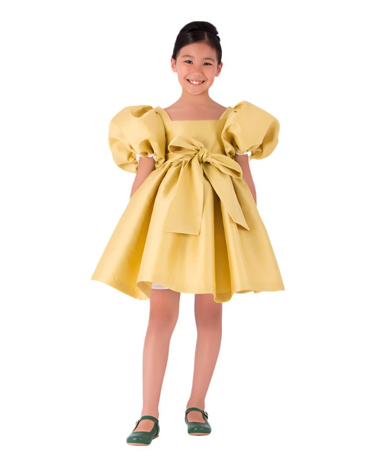 Mama LumaBalloon Sleeve Bow Dress9320000182720SAVANNA