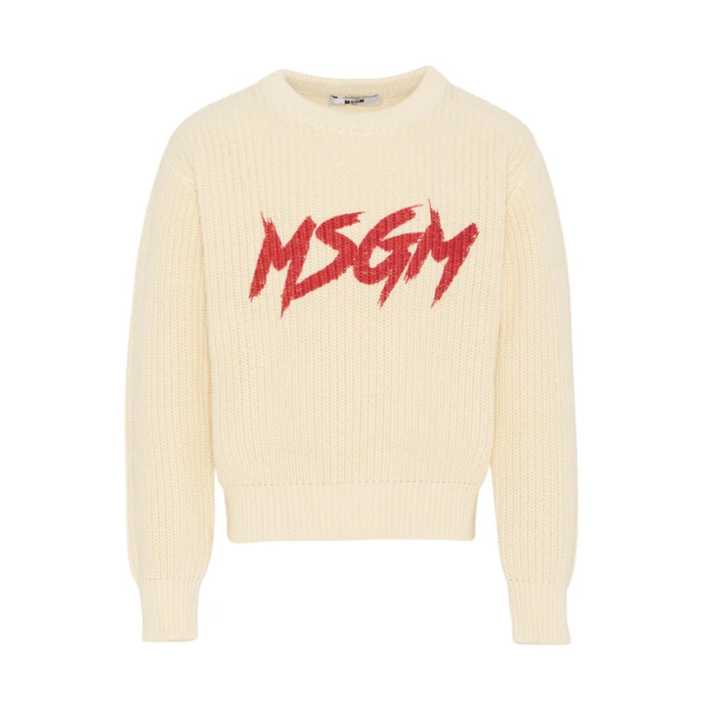 MSGMCrewneck Logo Print Sweatshirt8051883377071SAVANNA