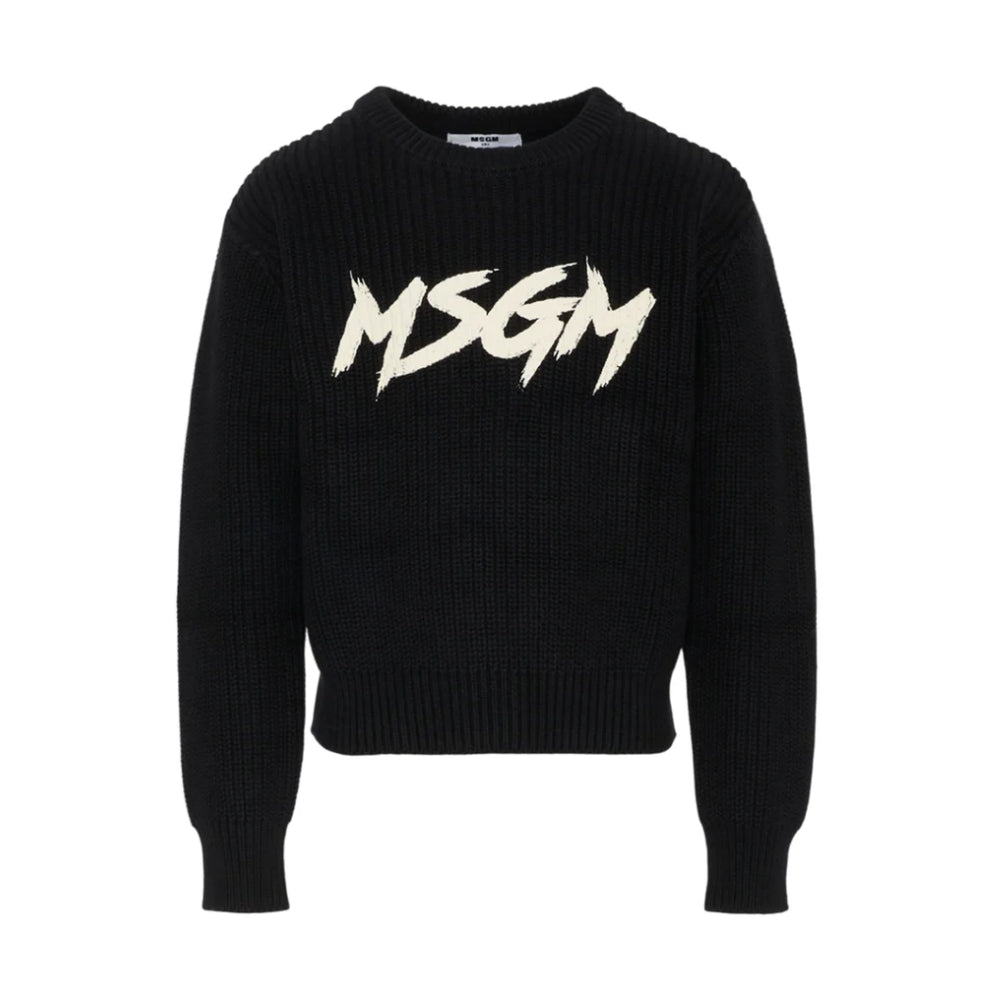MSGMCrewneck Logo Print Sweatshirt8051883377132SAVANNA