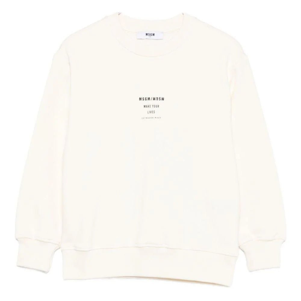 MSGMCrewneck Logo Print Sweatshirt8051883382372SAVANNA