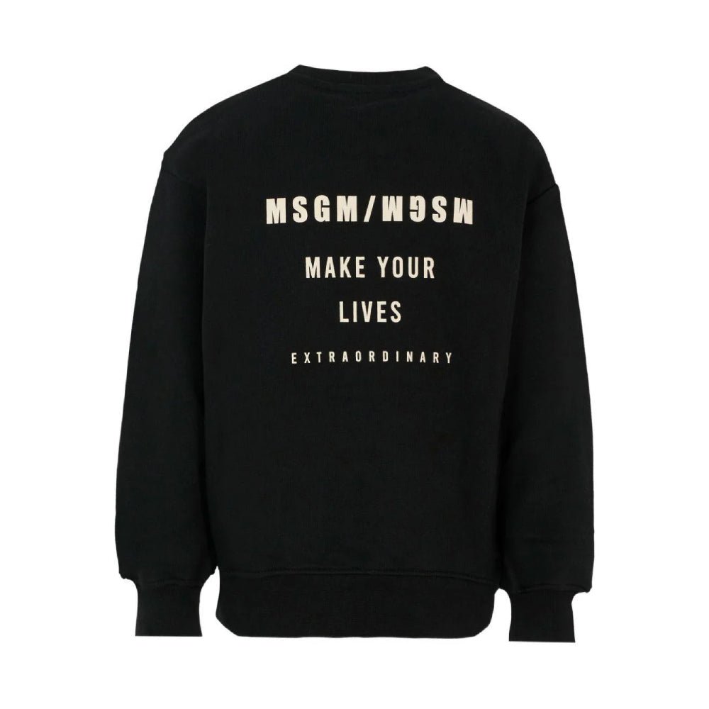 MSGMCrewneck Logo Print Sweatshirt8051883382549SAVANNA