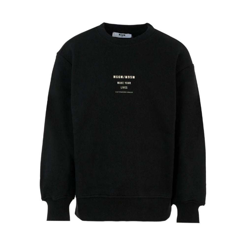 MSGMCrewneck Logo Print Sweatshirt8051883382549SAVANNA