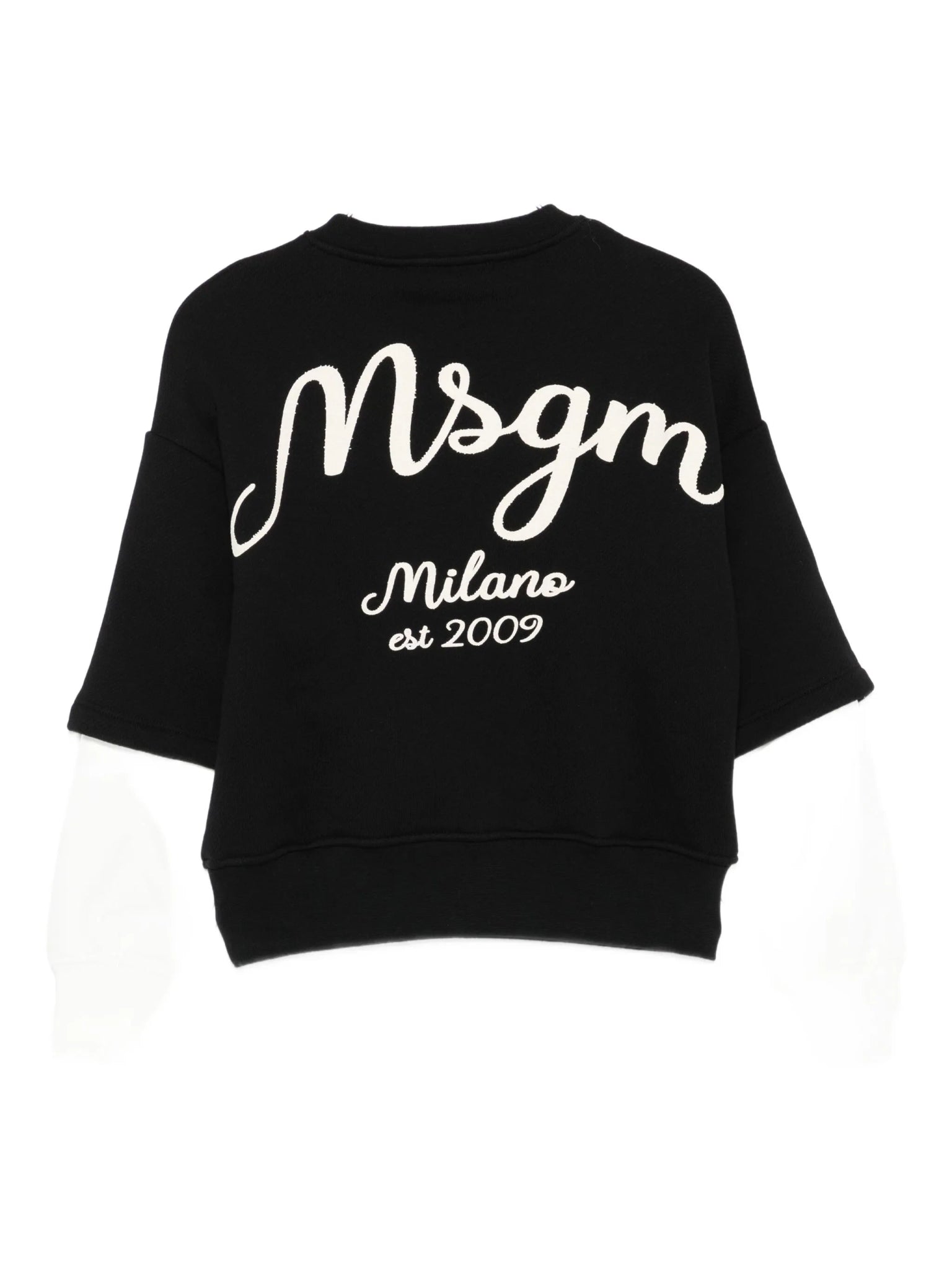 MSGMDouble Layered Logo Print Sweatshirt8051883383157SAVANNA