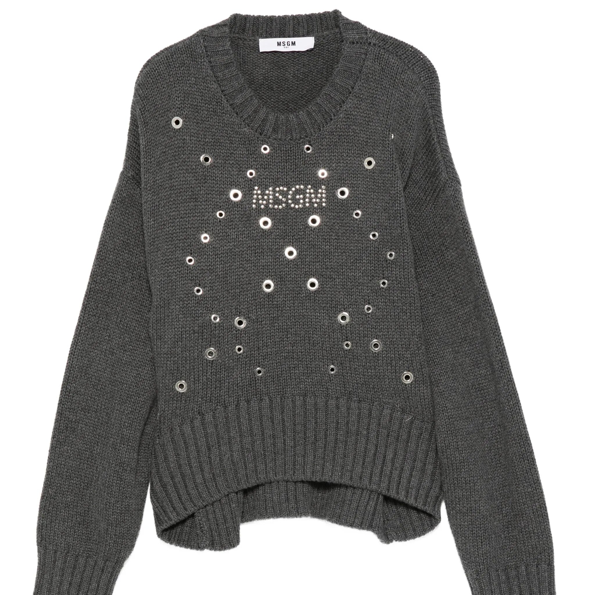 MSGMEyelet Embellished Jumper8051883375411SAVANNA