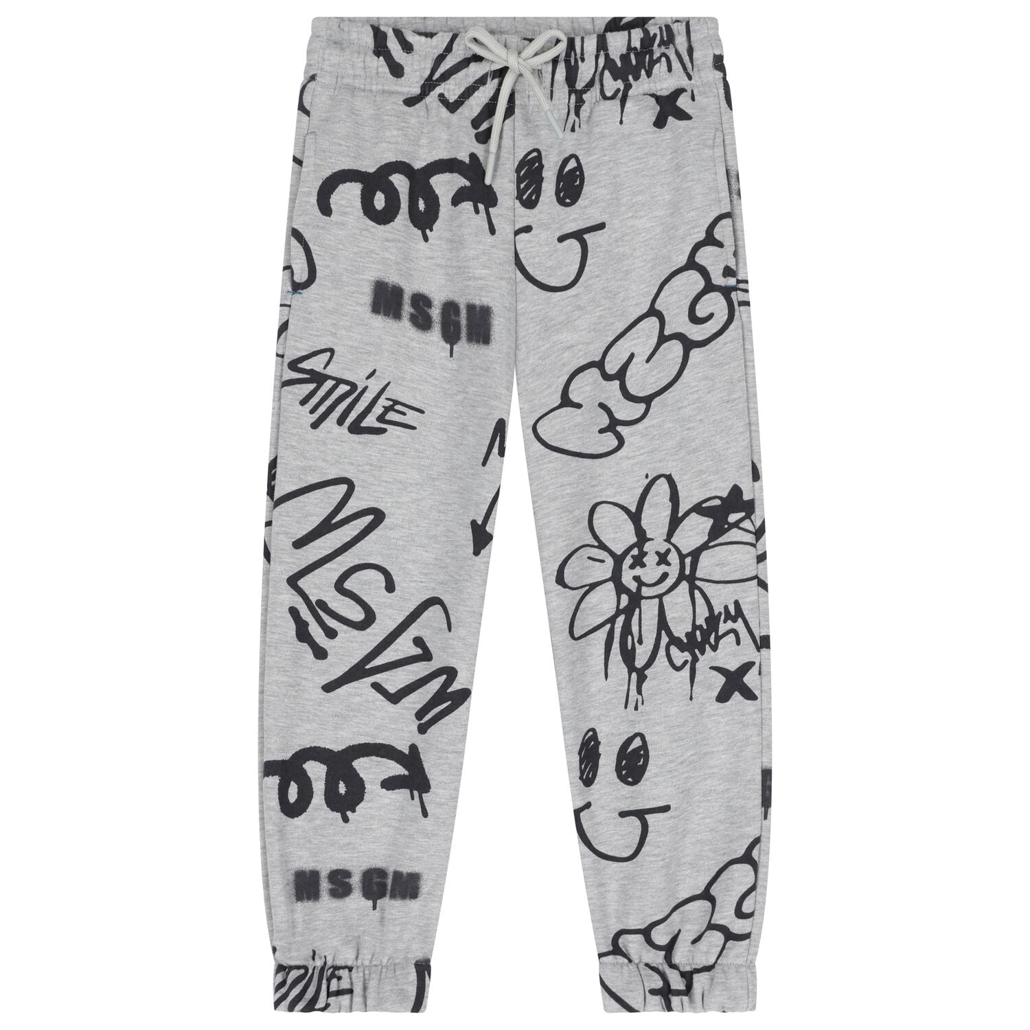 MSGMGraffiti Print Drawstring Trousers8051883380941SAVANNA