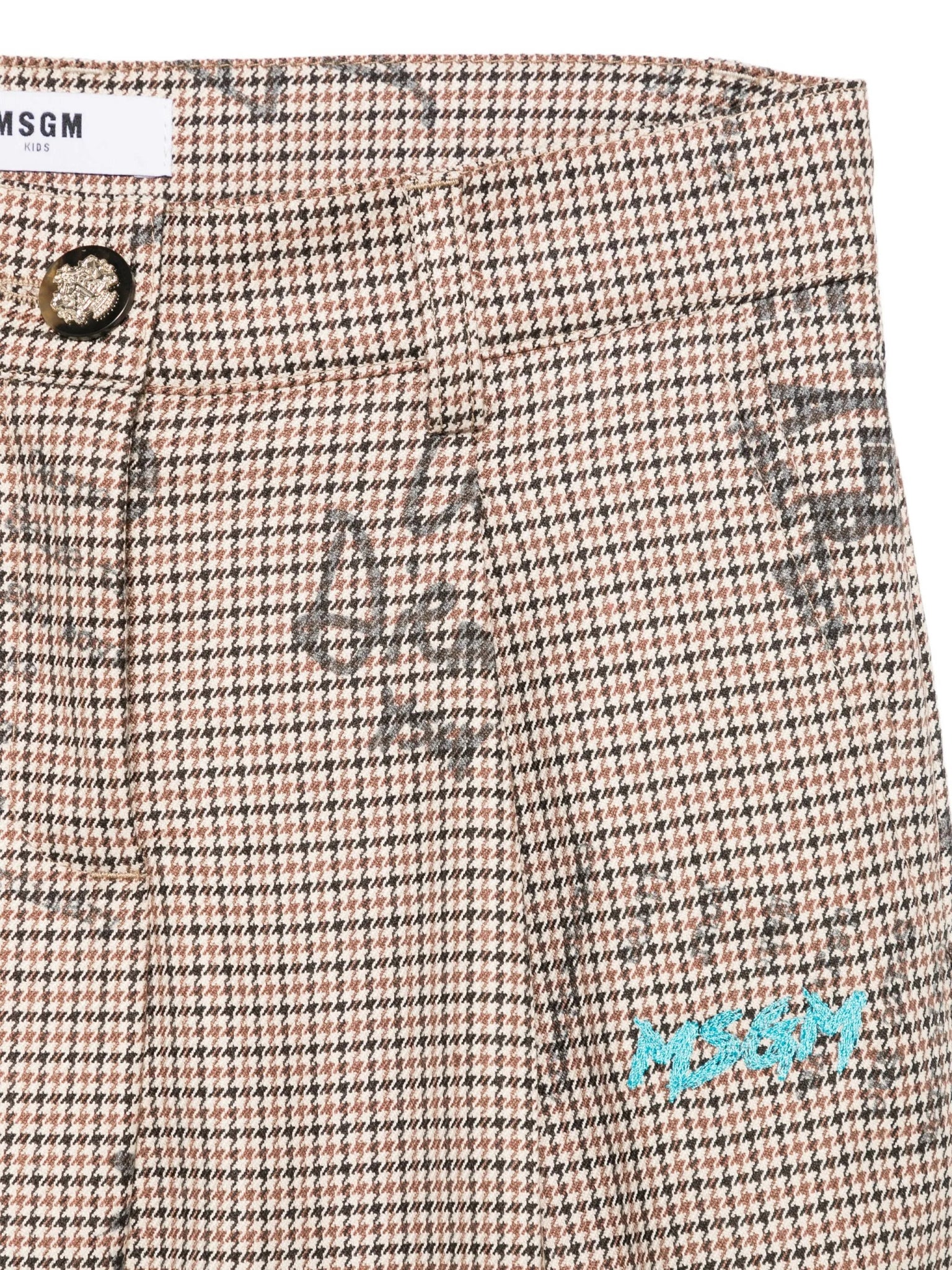 MSGMHoundstooth Print Shorts8051883377736SAVANNA