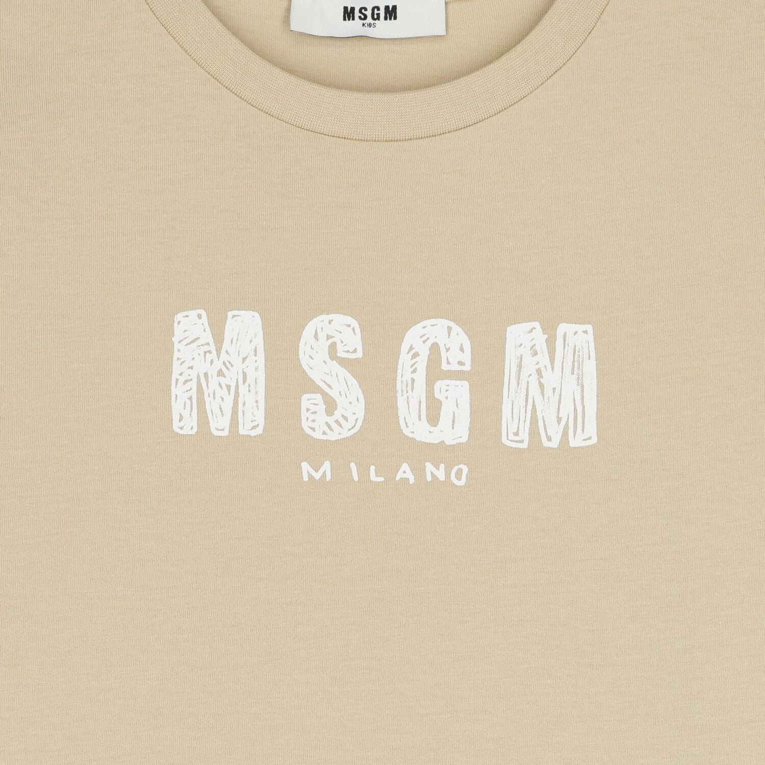 MSGMJersey Logo Print T-Shirt8051883417227SAVANNA