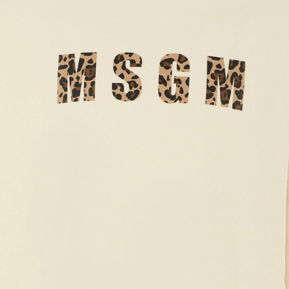 MSGMLeopard Print Logo Sweatshirt8051883389067SAVANNA