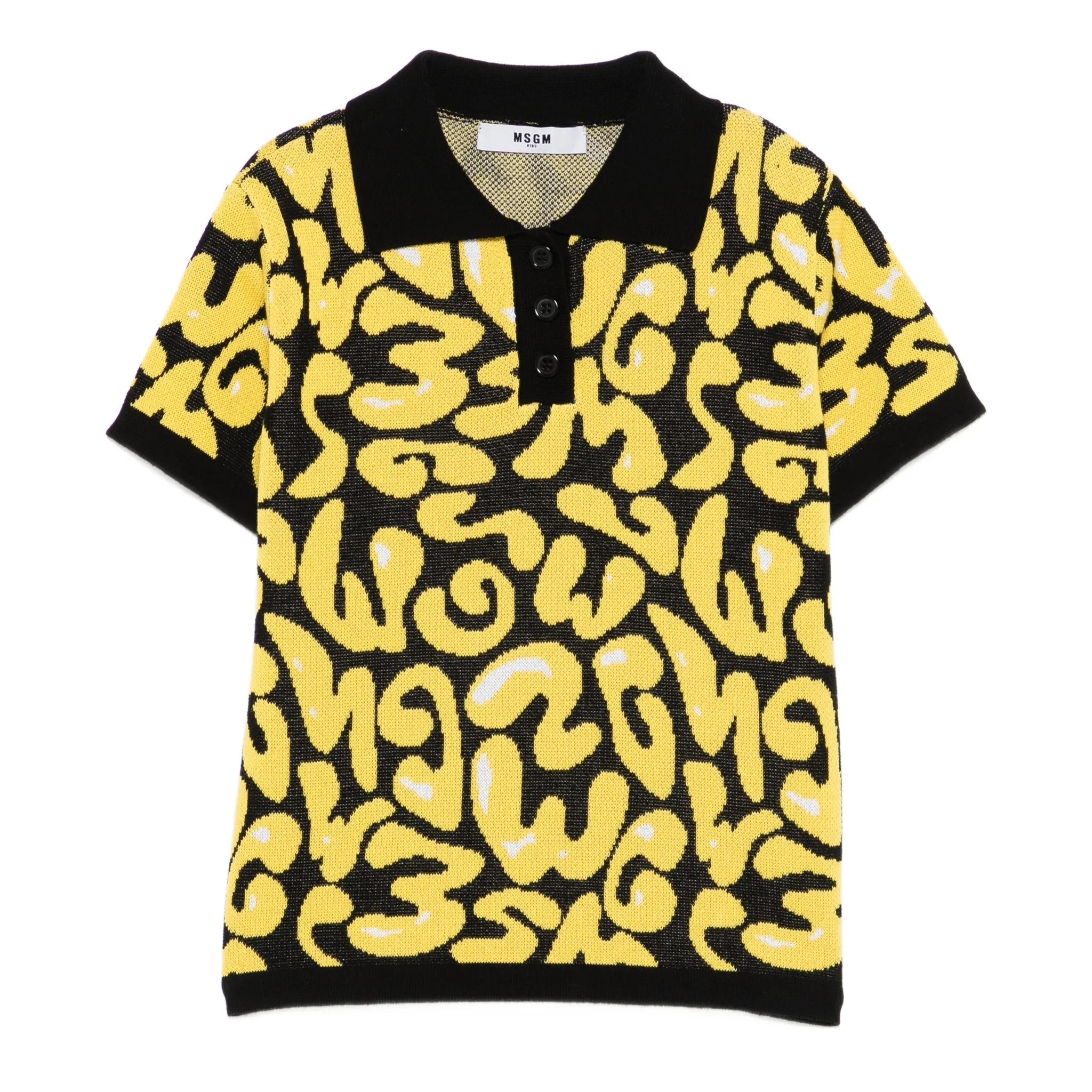 MSGMLogo Jacquard Polo Shirt8051883414684SAVANNA