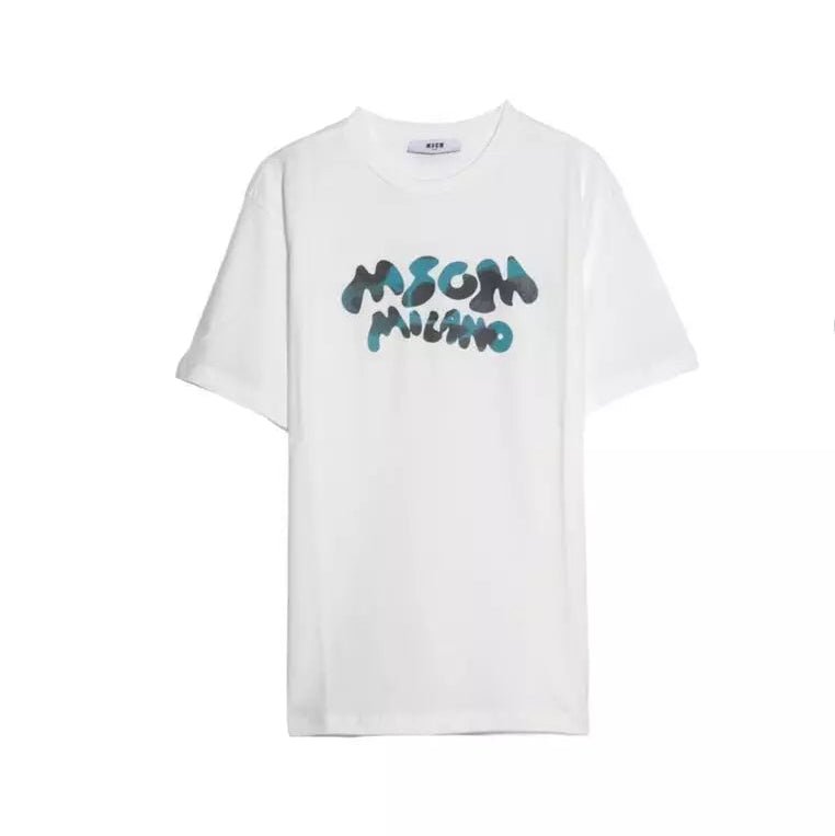 MSGMLogo Print Crewneck T-Shirt8051883385274SAVANNA