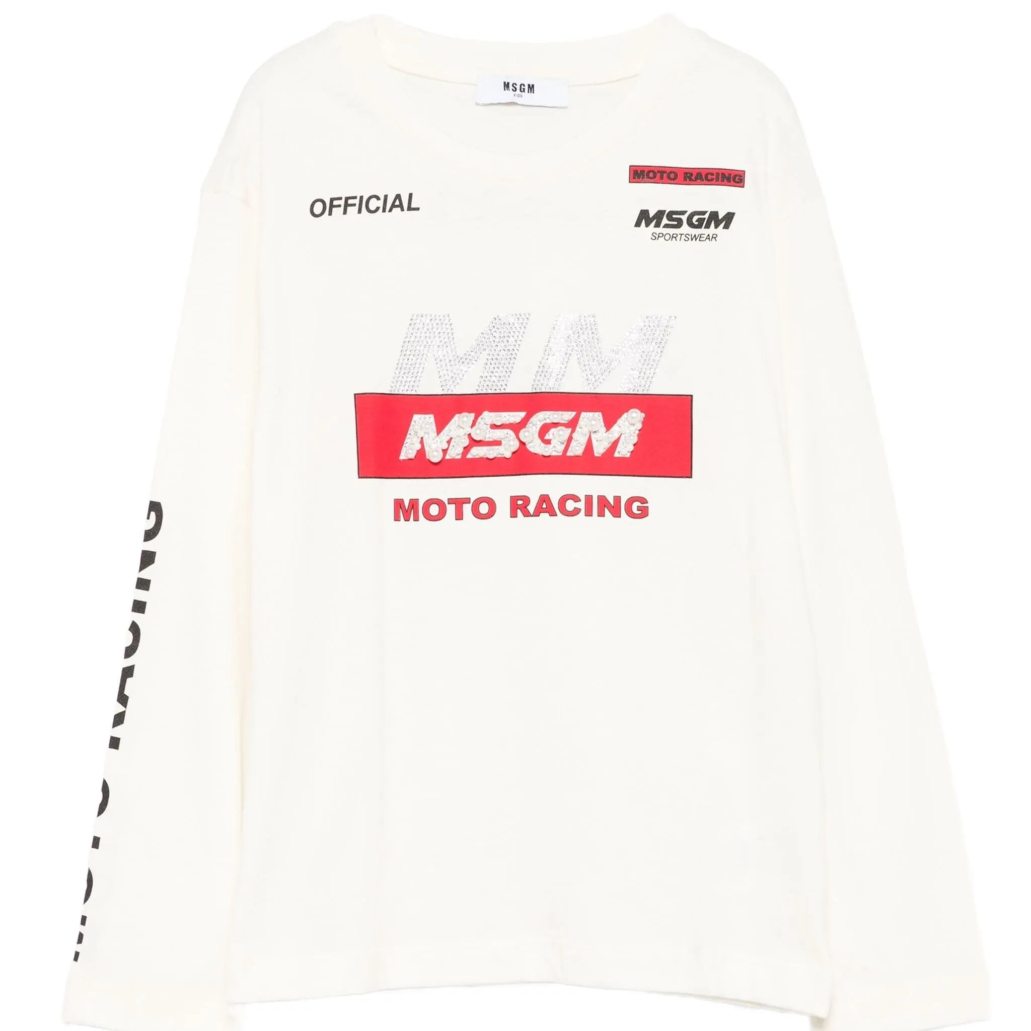 MSGMLogo Print Long Sleeve T-Shirt8051883390360SAVANNA