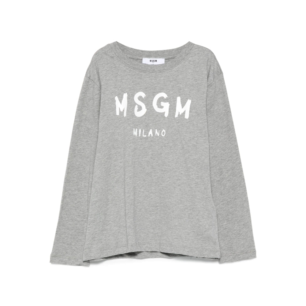 MSGMLogo Print Long Sleeve T-Shirt8051883399462SAVANNA