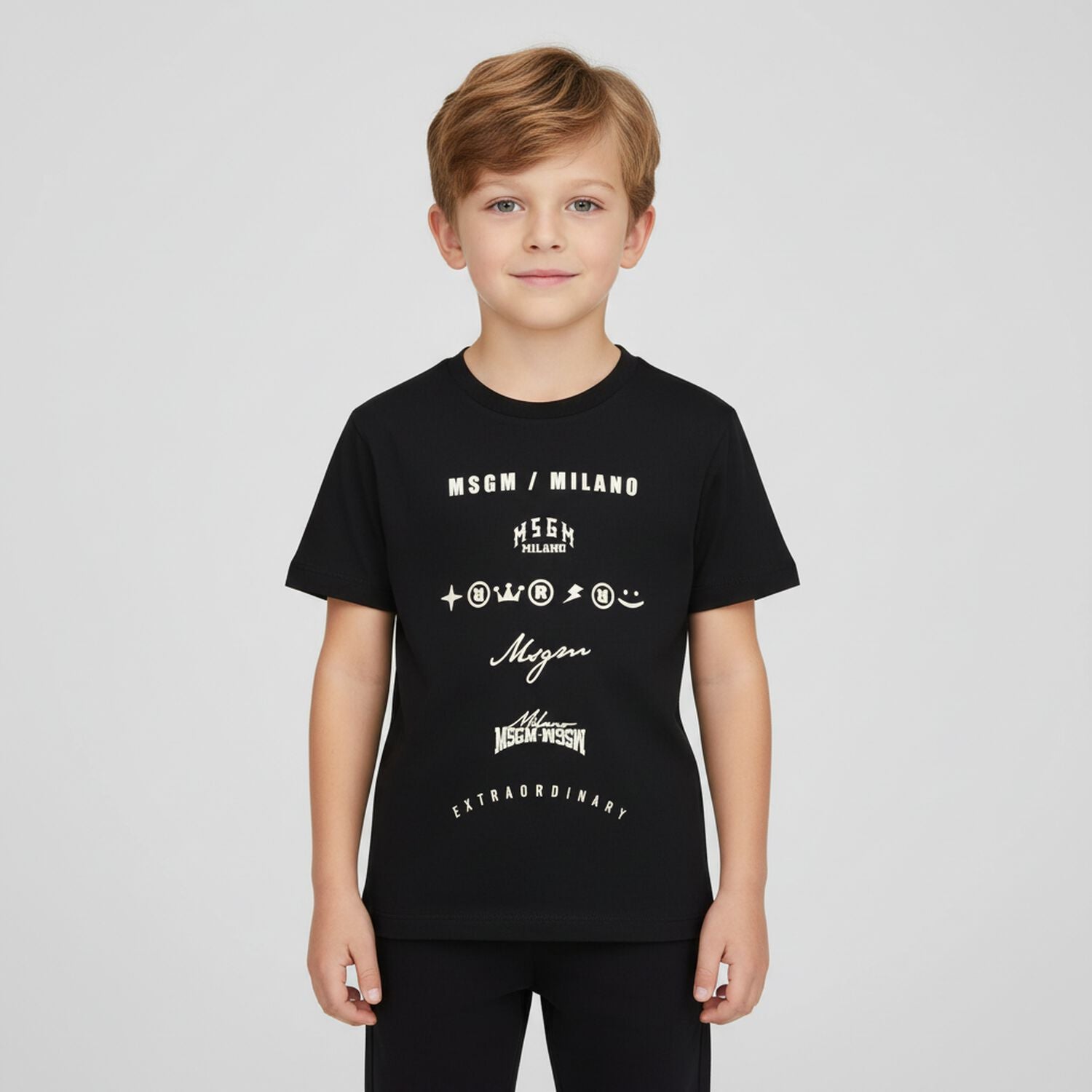 MSGMLogo Print Short Sleeve T-Shirt8051883383768SAVANNA